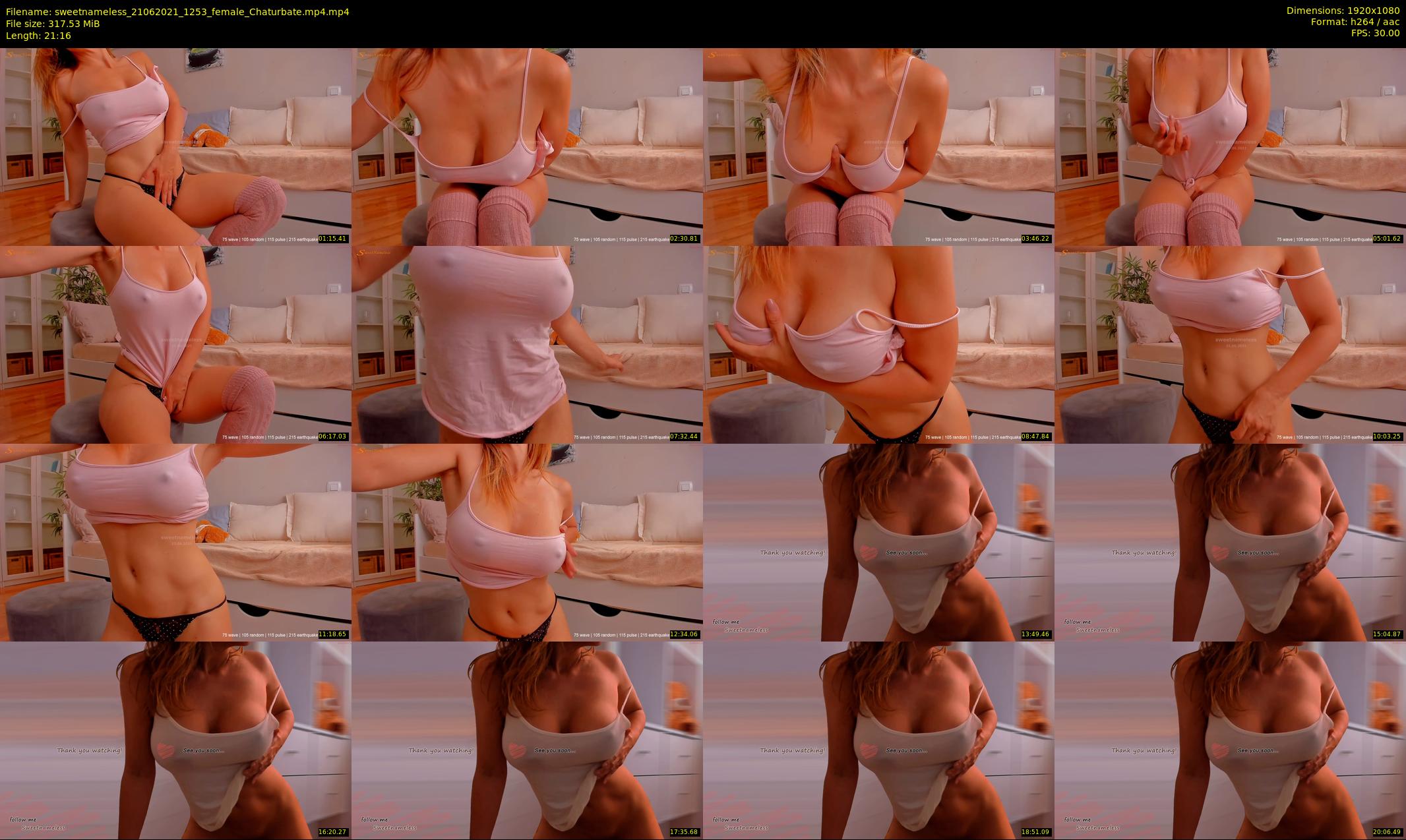 sweetnameless — 22 minute Chaturbate couple cam show recording, 1080p, Jun 21, 2021