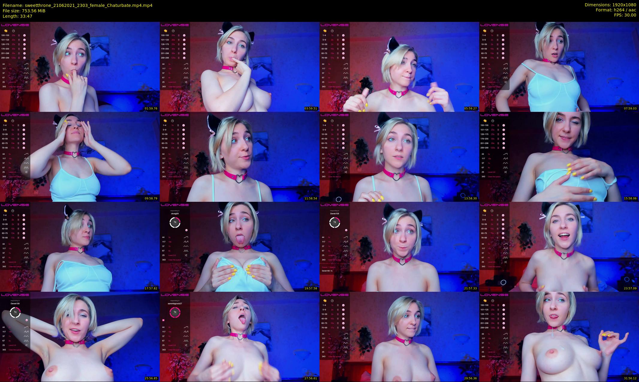 sweetthrone — 34 minute Chaturbate couple cam show recording, 1080p, Jun 21, 2021