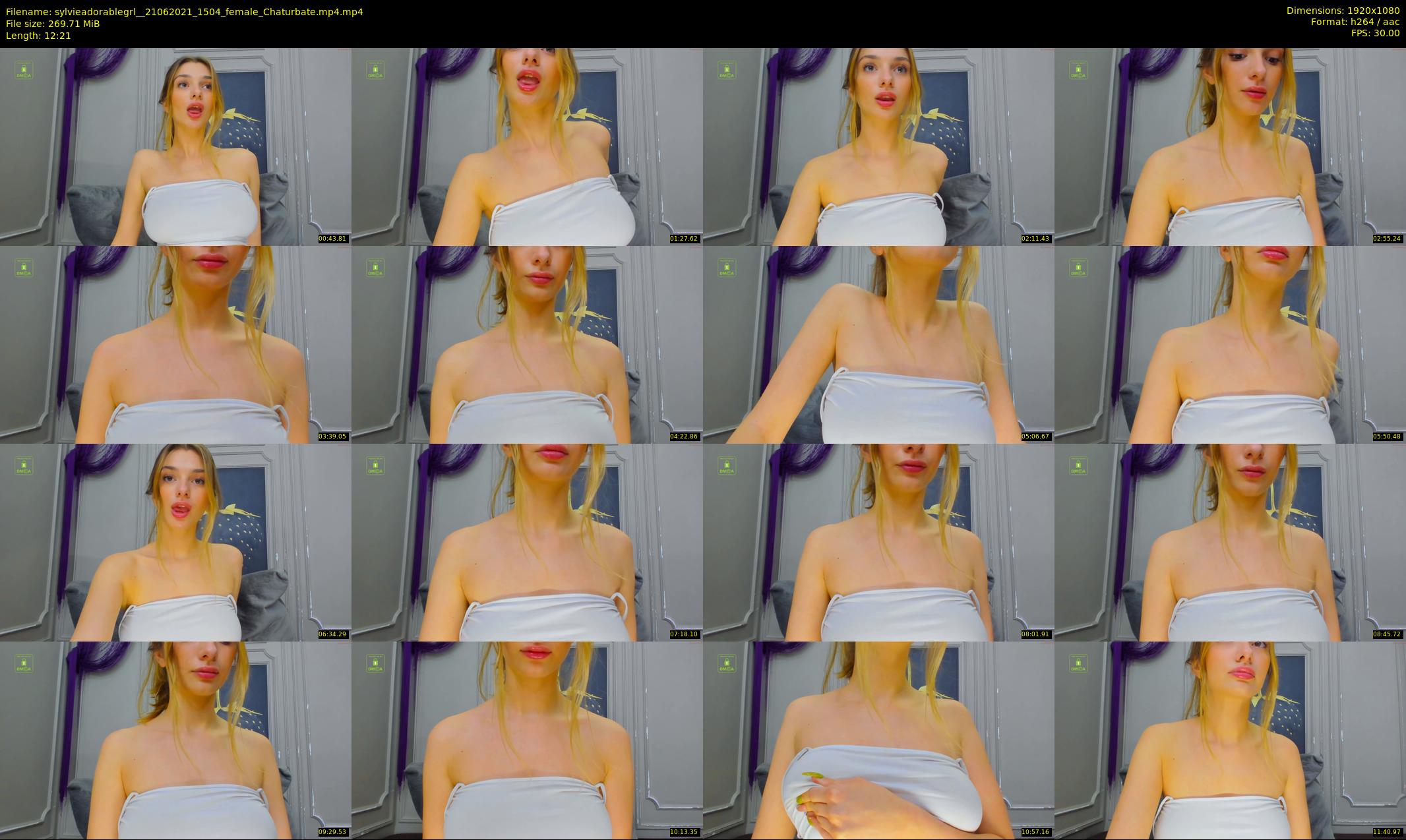 sylvieadorablegrl_ — 13 minute Chaturbate female cam show recording, 1080p, Jun 21, 2021