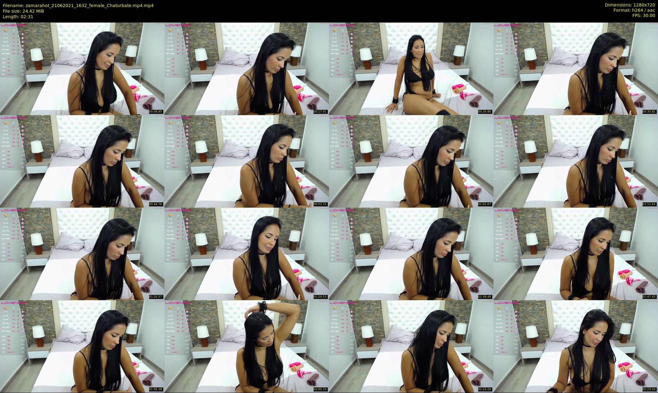 zamarahot — 3 minute Chaturbate female cam show recording, 720p, Jun 21, 2021