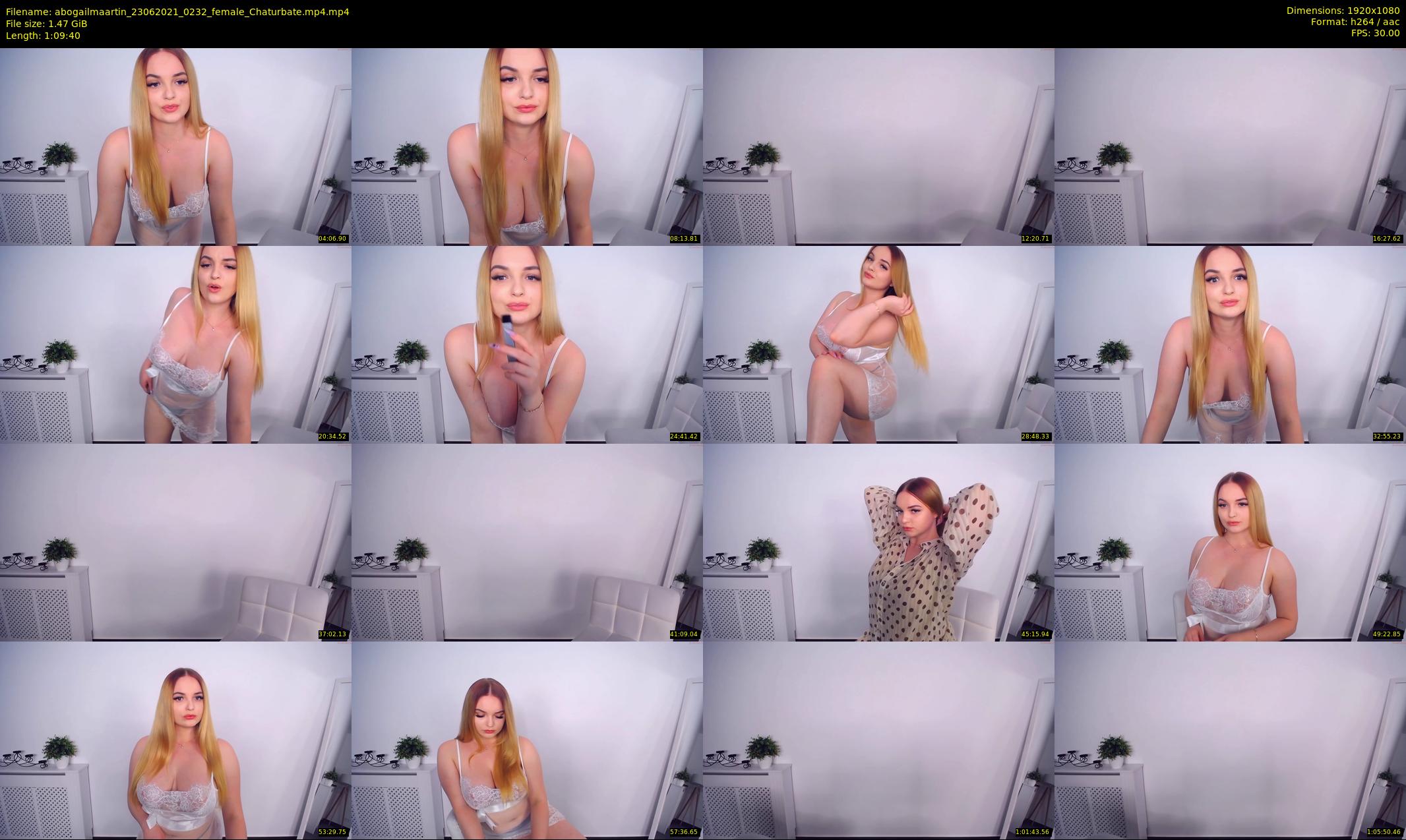 abogailmaartin — 70 minute Chaturbate female cam show recording, 1080p, Jun 23, 2021