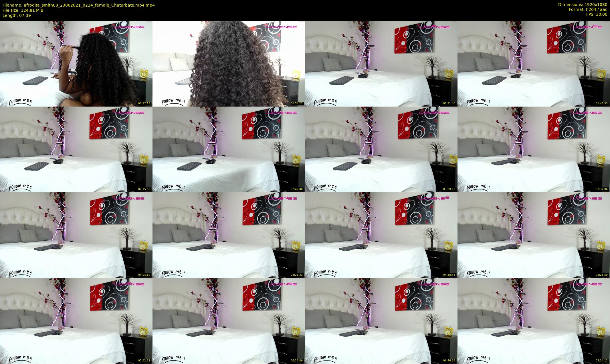 afrodita_smith08 — 8 minute Chaturbate female cam show recording, 1080p, Jun 23, 2021