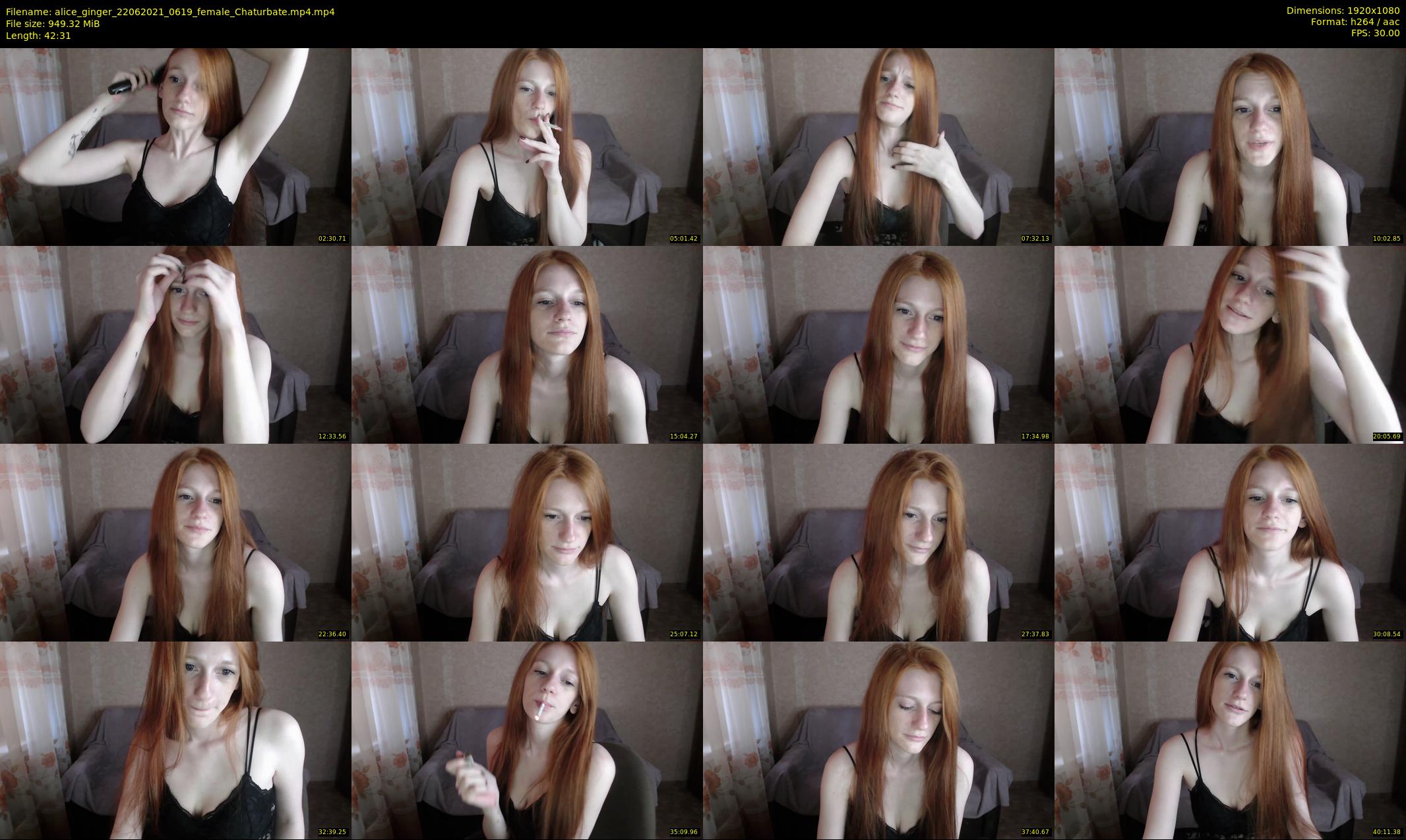 alice_ginger — 43 minute Chaturbate female cam show recording, 1080p, Jun 22, 2021