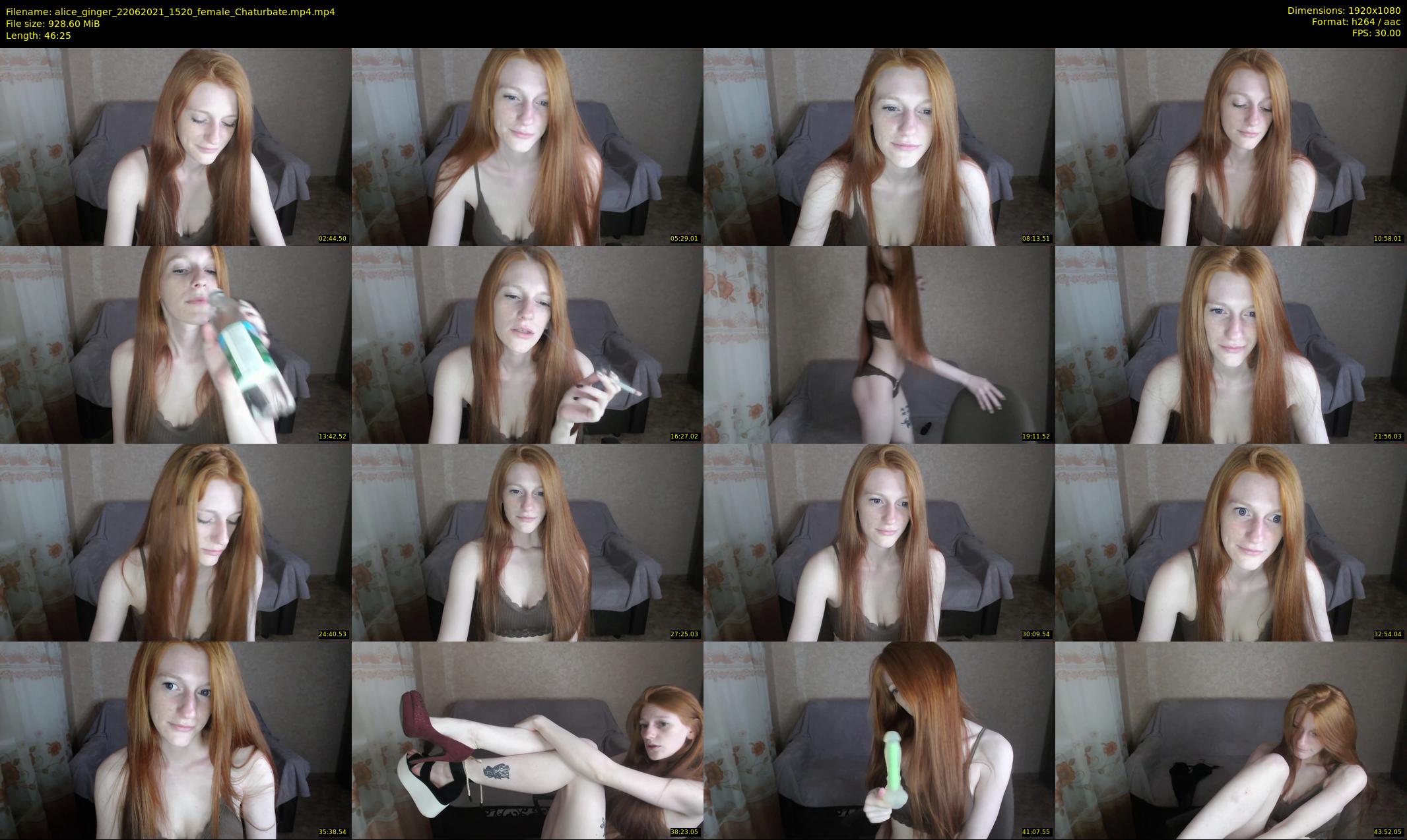 alice_ginger — 47 minute Chaturbate female cam show recording, 1080p, Jun 22, 2021
