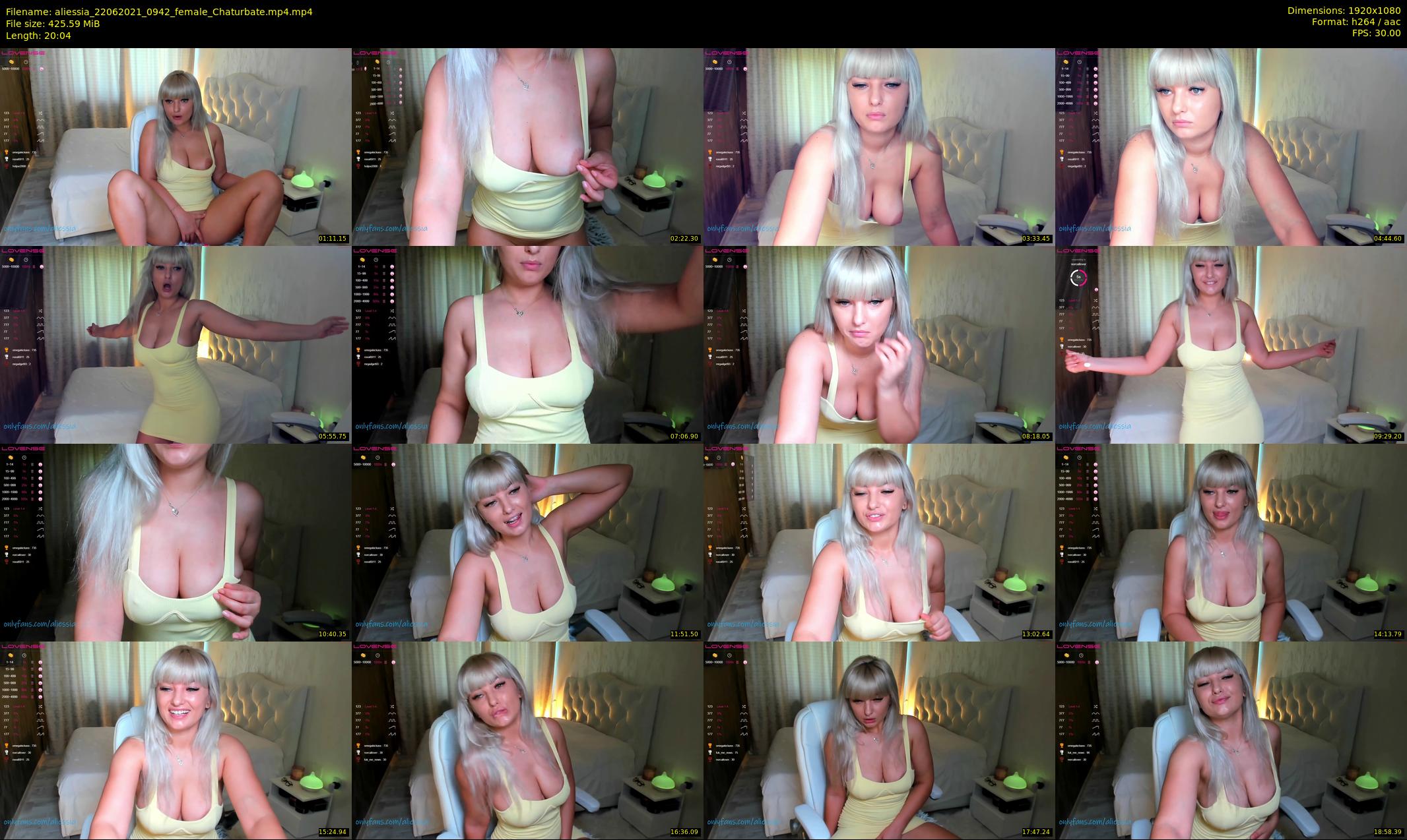 aliessia — 21 minute Chaturbate female cam show recording, 1080p, Jun 22, 2021