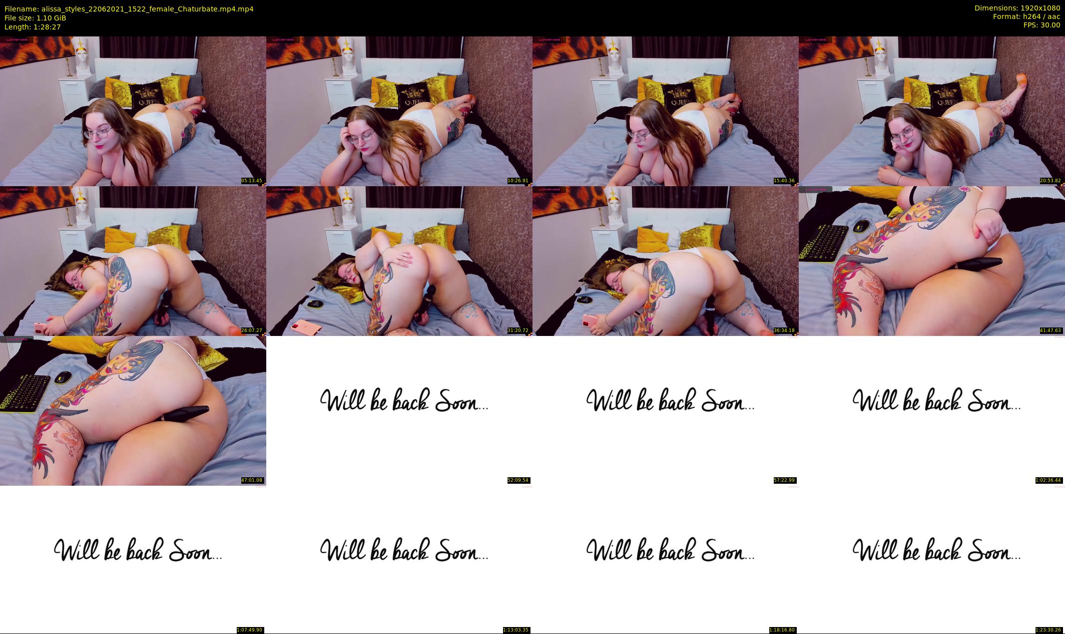 alissa_styles — 89 minute Chaturbate female cam show recording, 1080p, Jun 22, 2021