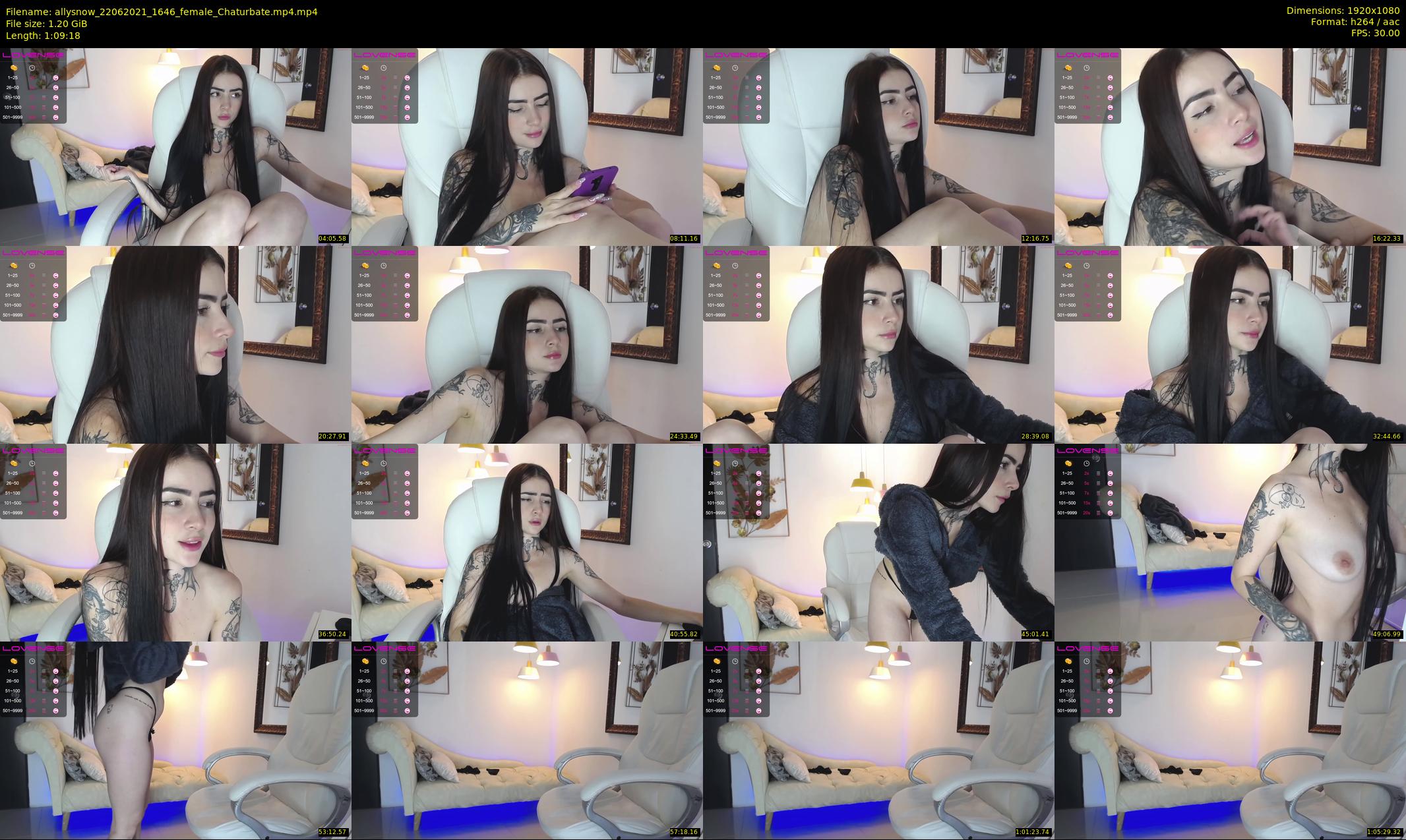 allysnow — 70 minute Chaturbate female cam show recording, 1080p, Jun 22, 2021