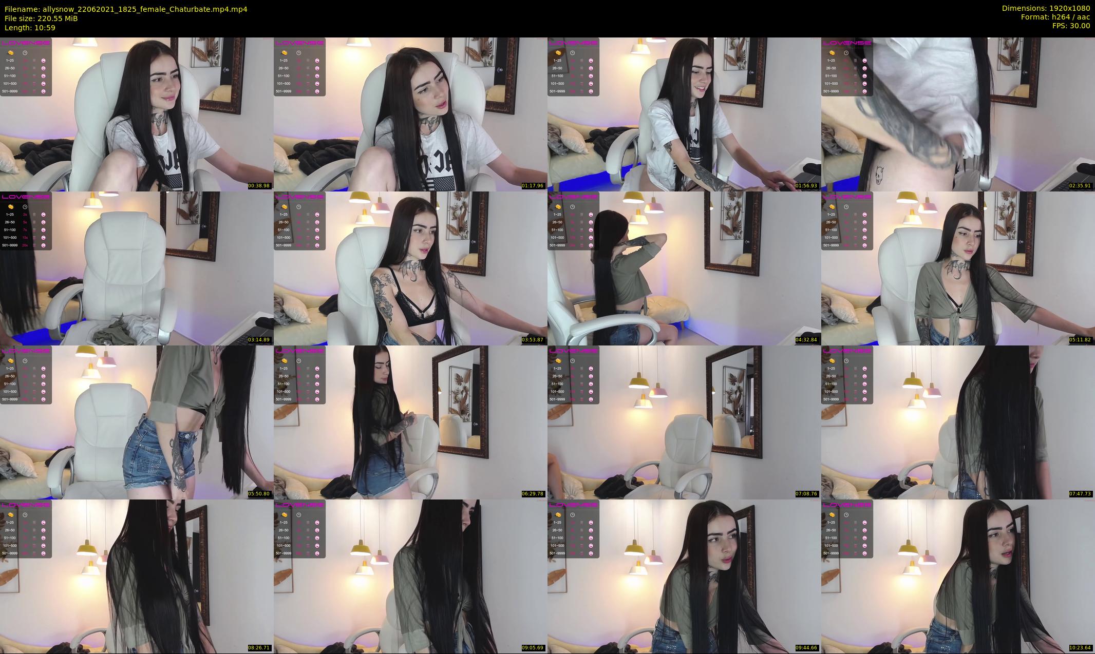 allysnow — 11 minute Chaturbate female cam show recording, 1080p, Jun 22, 2021