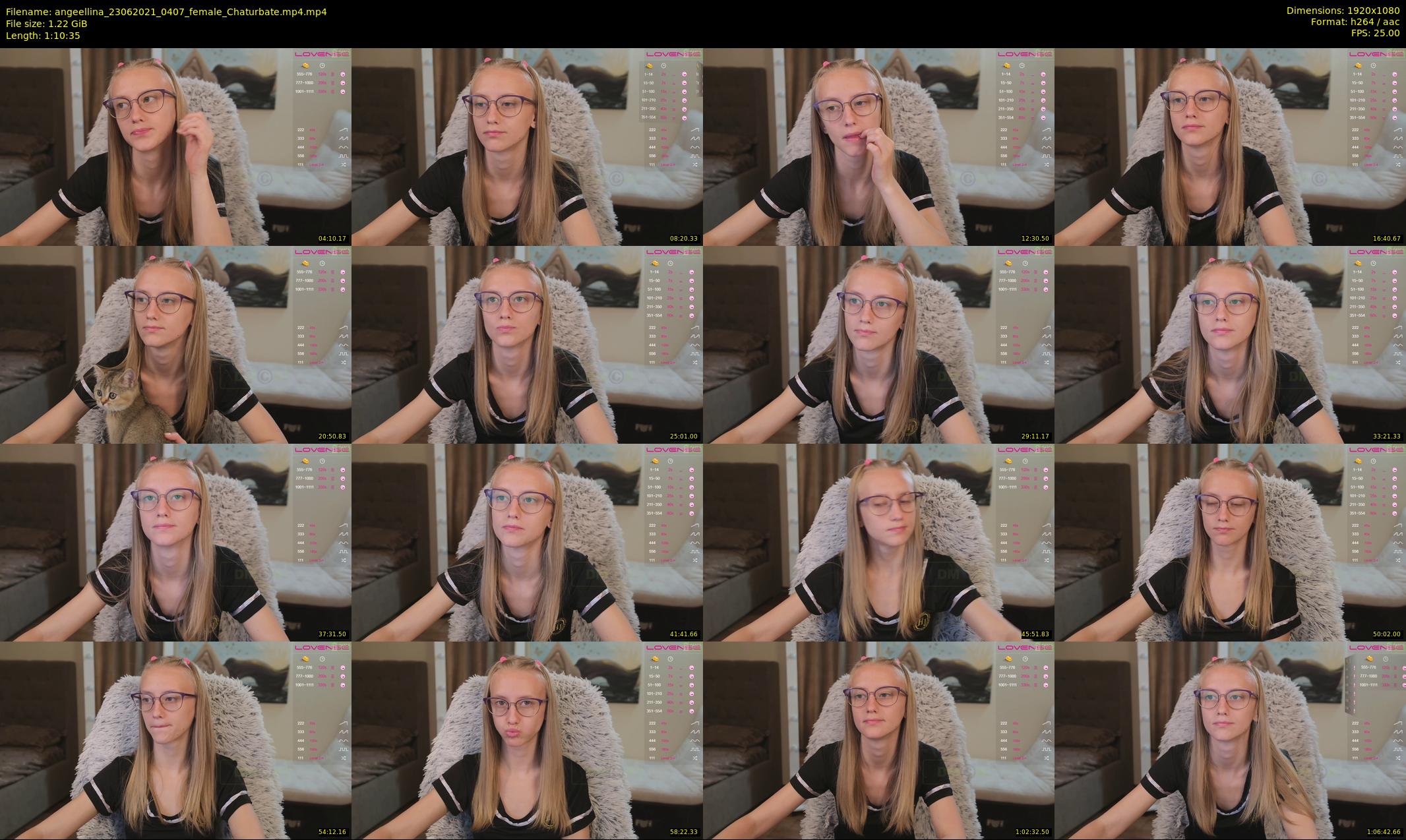 angeellina — 71 minute Chaturbate female cam show recording, 1080p, Jun 23, 2021