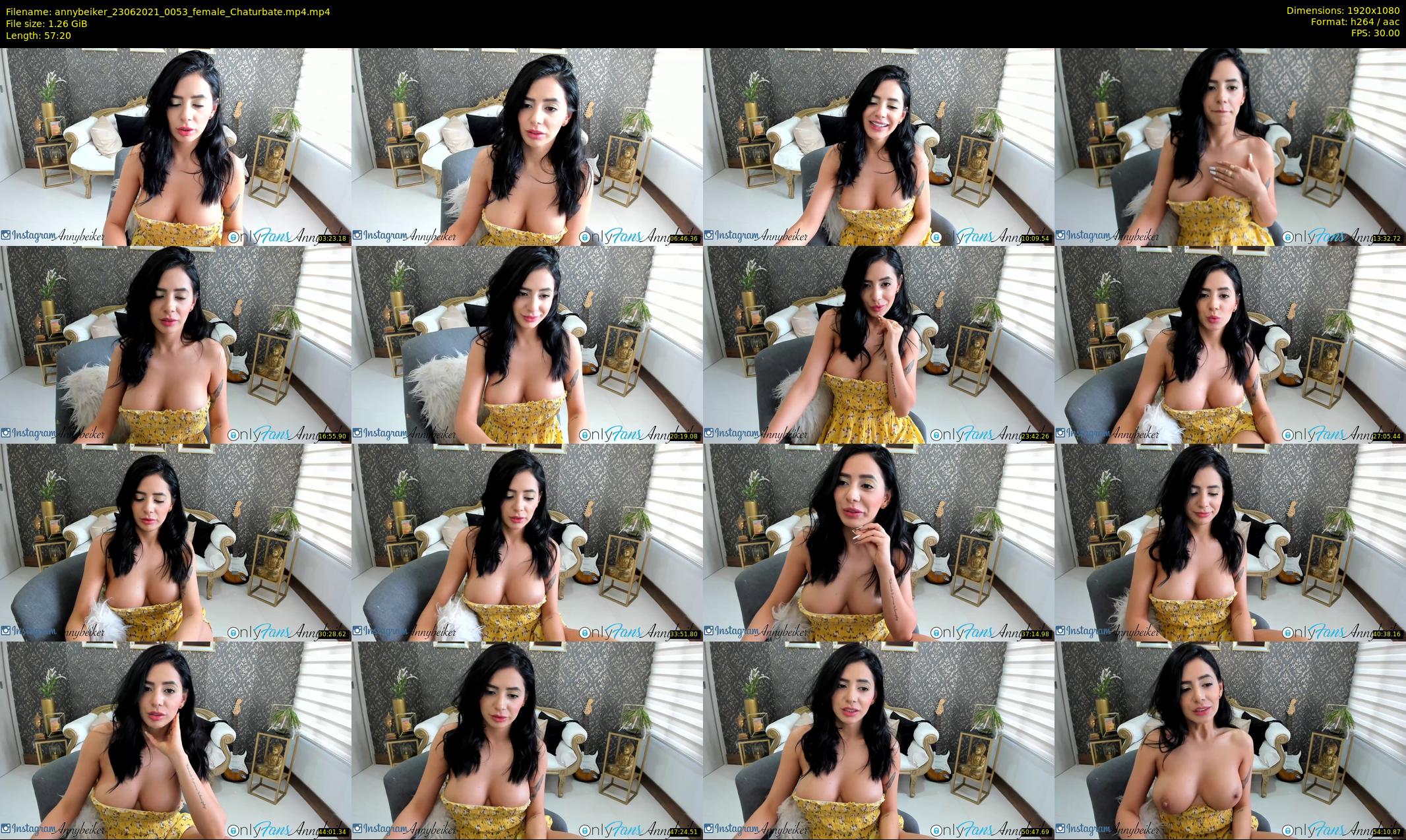 annybeiker — 58 minute Chaturbate female cam show recording, 1080p, Jun 23, 2021