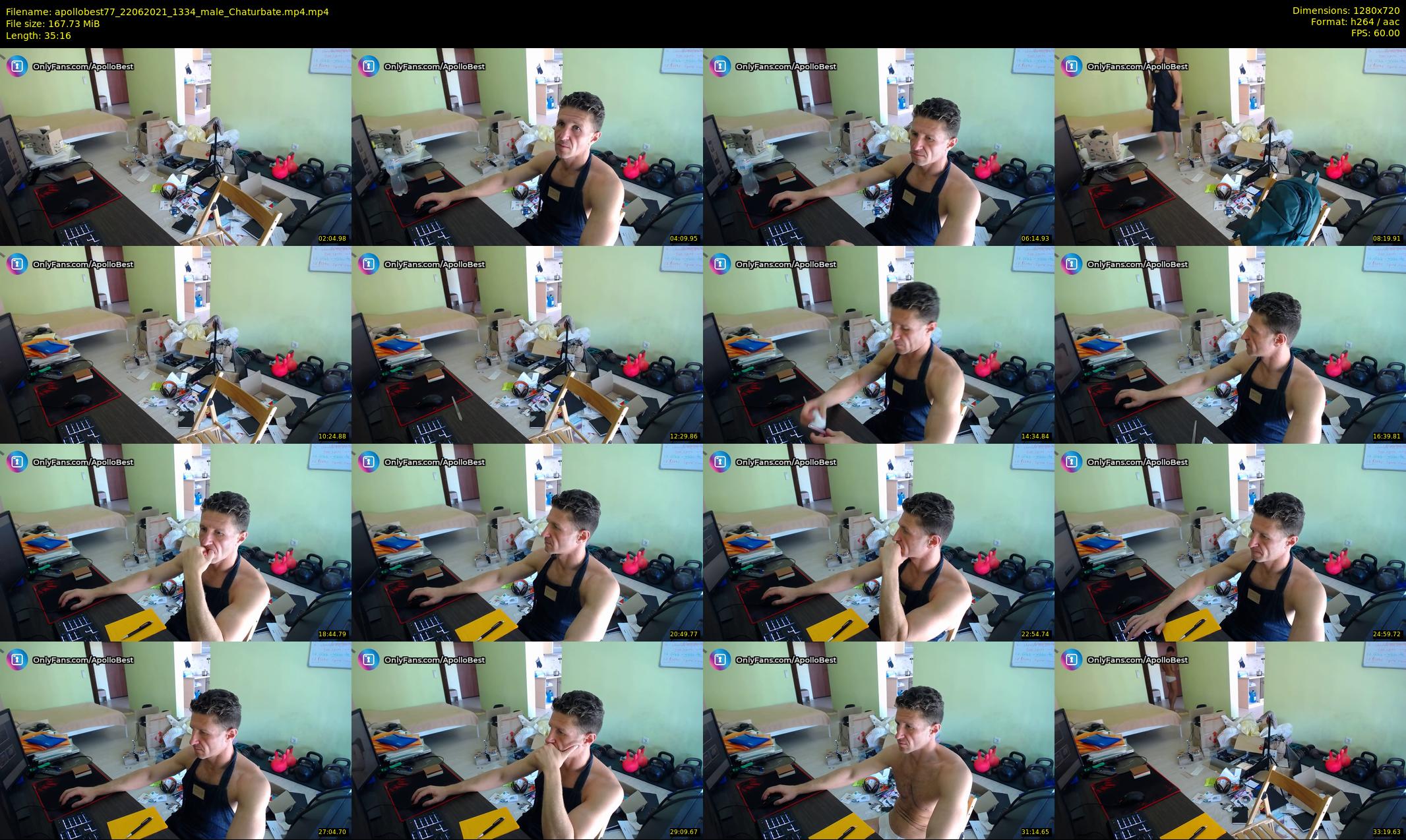 apollobest77 — 36 minute Chaturbate male cam show recording, 720p, Jun 22, 2021