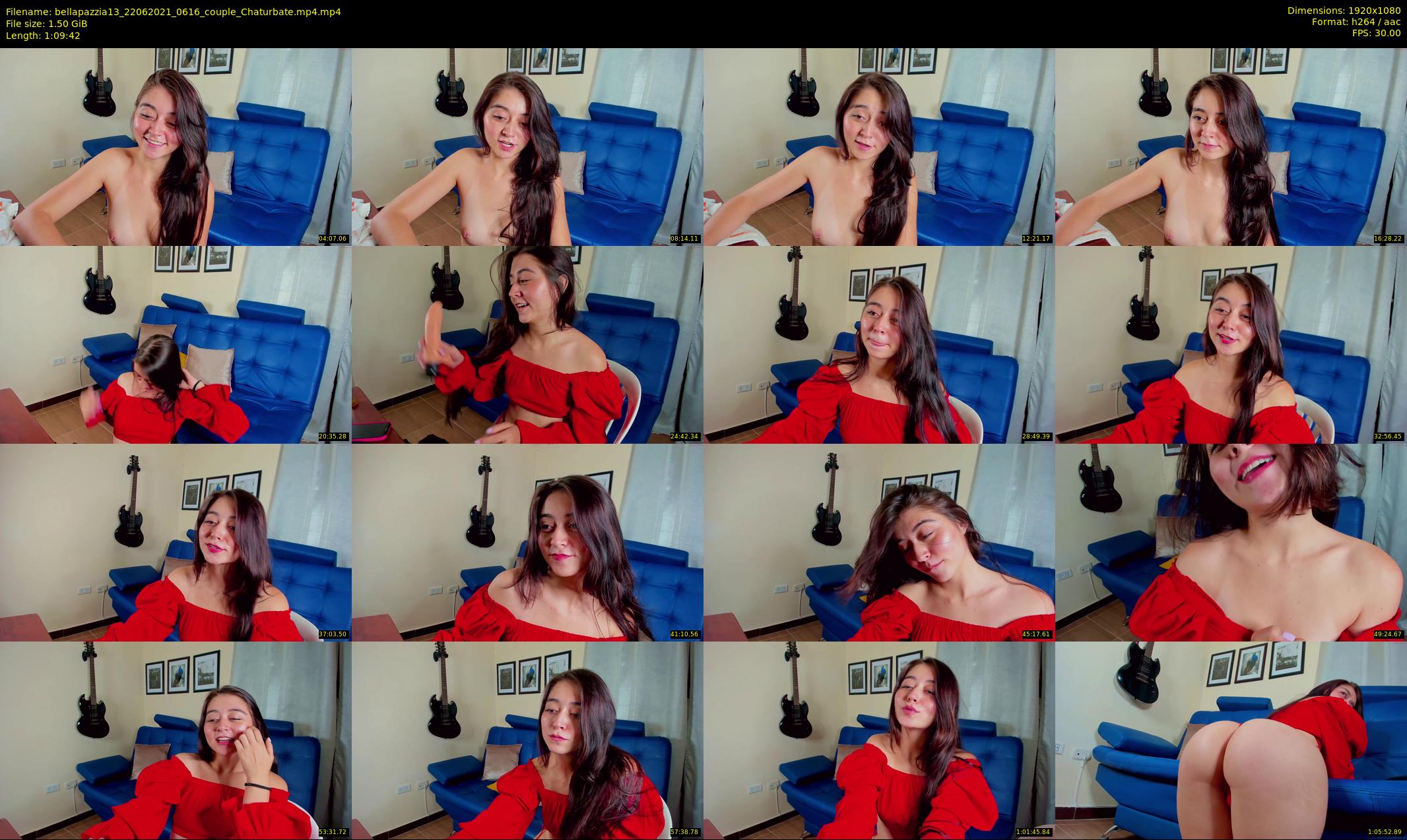bellapazzia13 — 70 minute Chaturbate couple cam show recording, 1080p, Jun 22, 2021