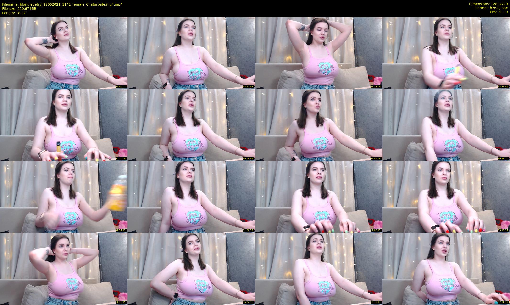 blondiebetsy — 19 minute Chaturbate female cam show recording, 720p, Jun 22, 2021