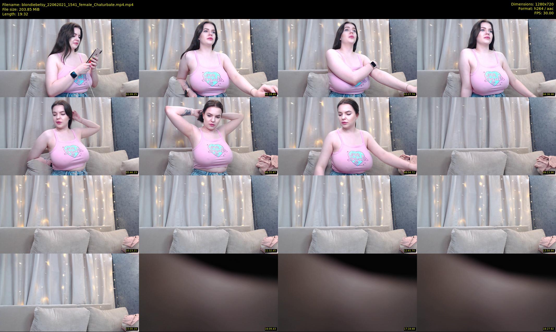 blondiebetsy — 20 minute Chaturbate female cam show recording, 720p, Jun 22, 2021