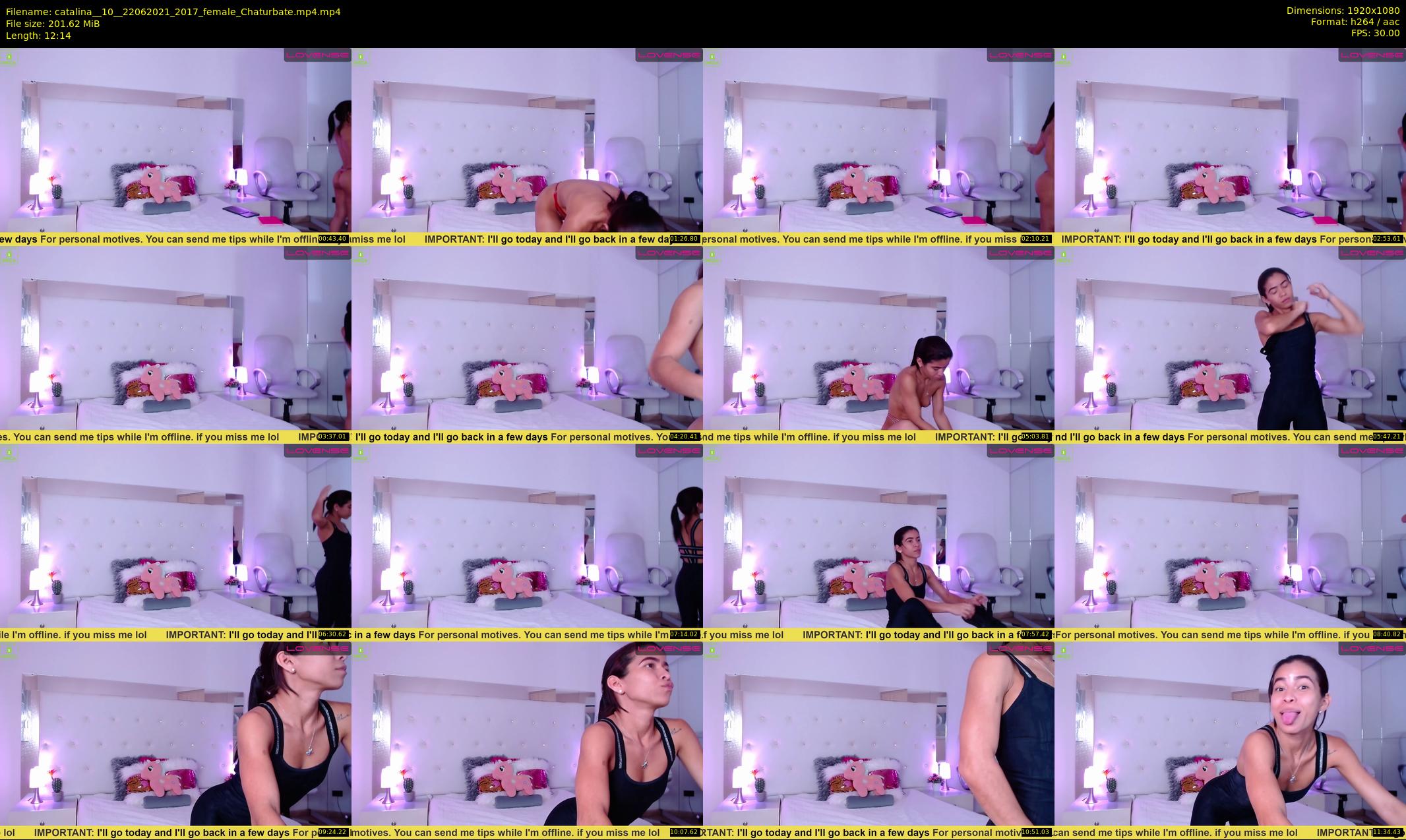 catalina__10_ — 13 minute Chaturbate female cam show recording, 1080p, Jun 22, 2021