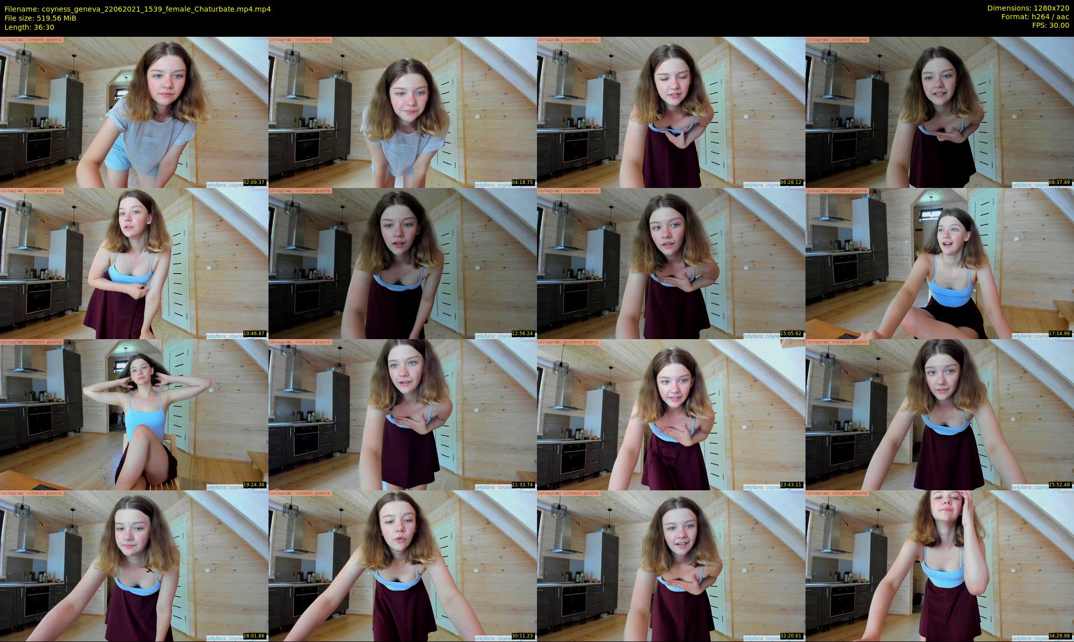 coyness_geneva — 37 minute Chaturbate female cam show recording, 720p, Jun 22, 2021
