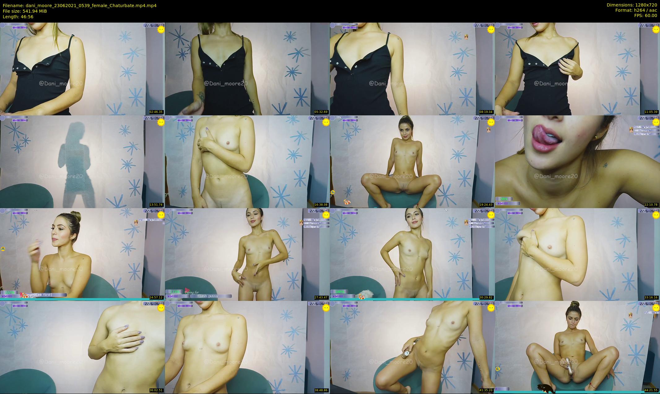 dani_moore — 47 minute Chaturbate female cam show recording, 720p, Jun 23, 2021