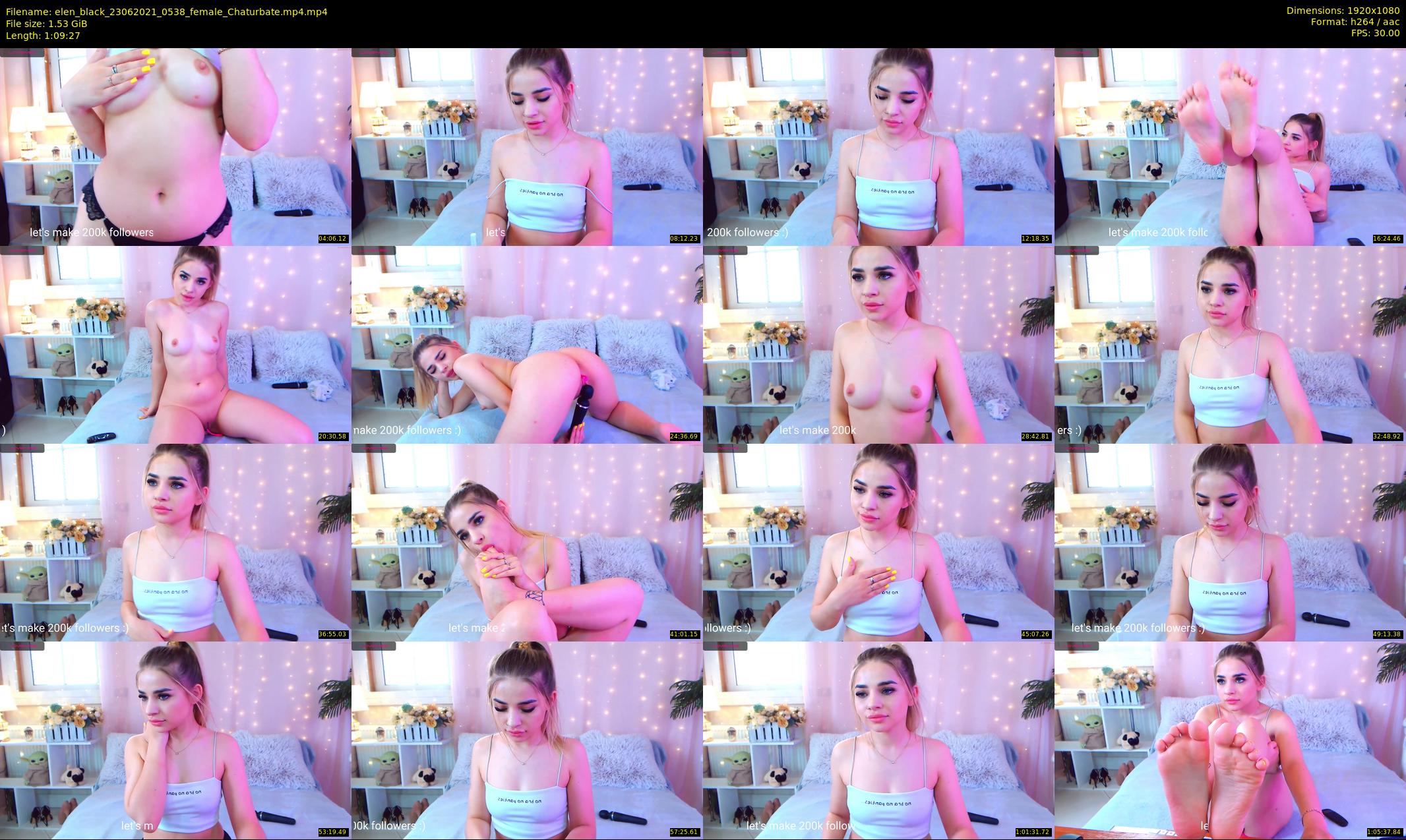 elen_black — 70 minute Chaturbate female cam show recording, 1080p, Jun 23, 2021