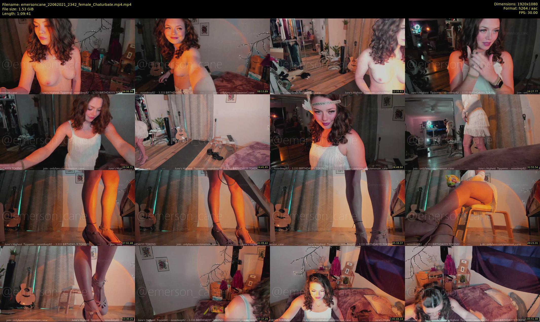 emersoncane — 70 minute Chaturbate female cam show recording, 1080p, Jun 22, 2021