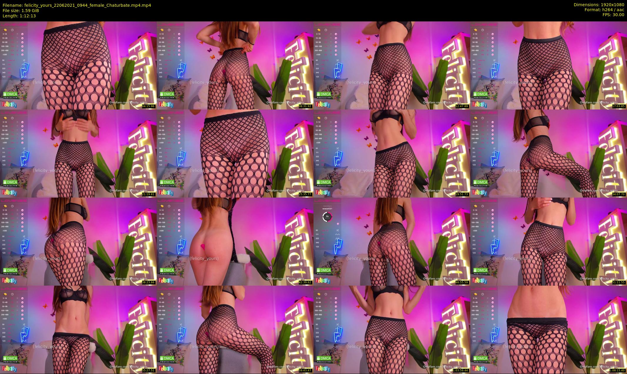 felicity_yours — 73 minute Chaturbate female cam show recording, 1080p, Jun 22, 2021