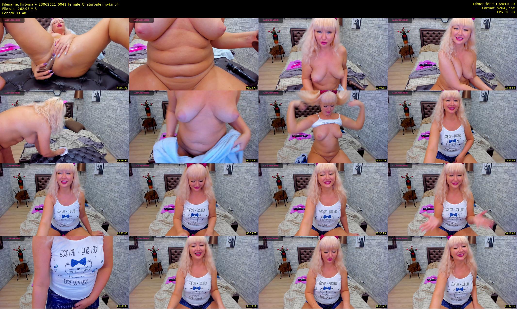 flirtymary — 12 minute Chaturbate female cam show recording, 1080p, Jun 23, 2021