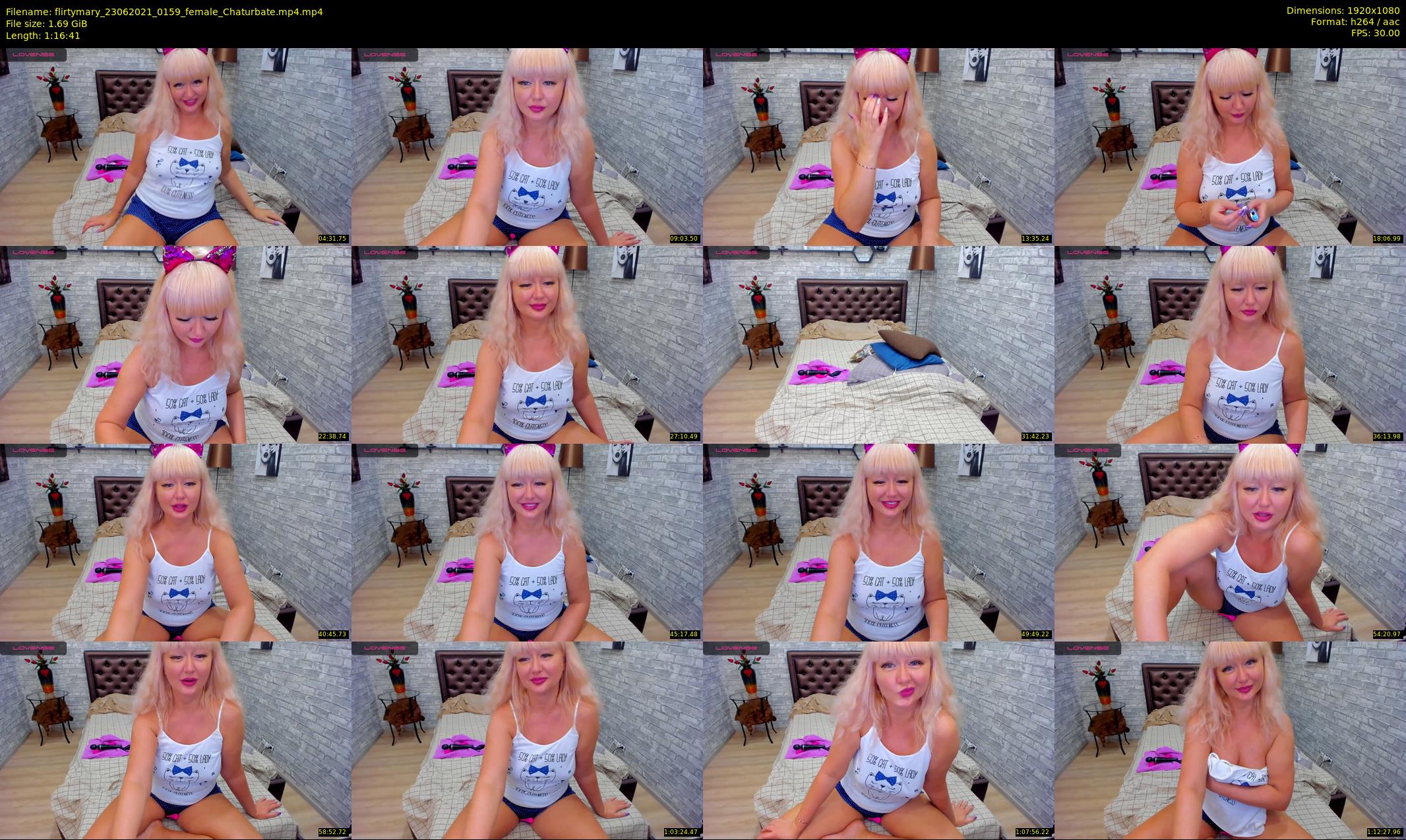 flirtymary — 77 minute Chaturbate female cam show recording, 1080p, Jun 23, 2021