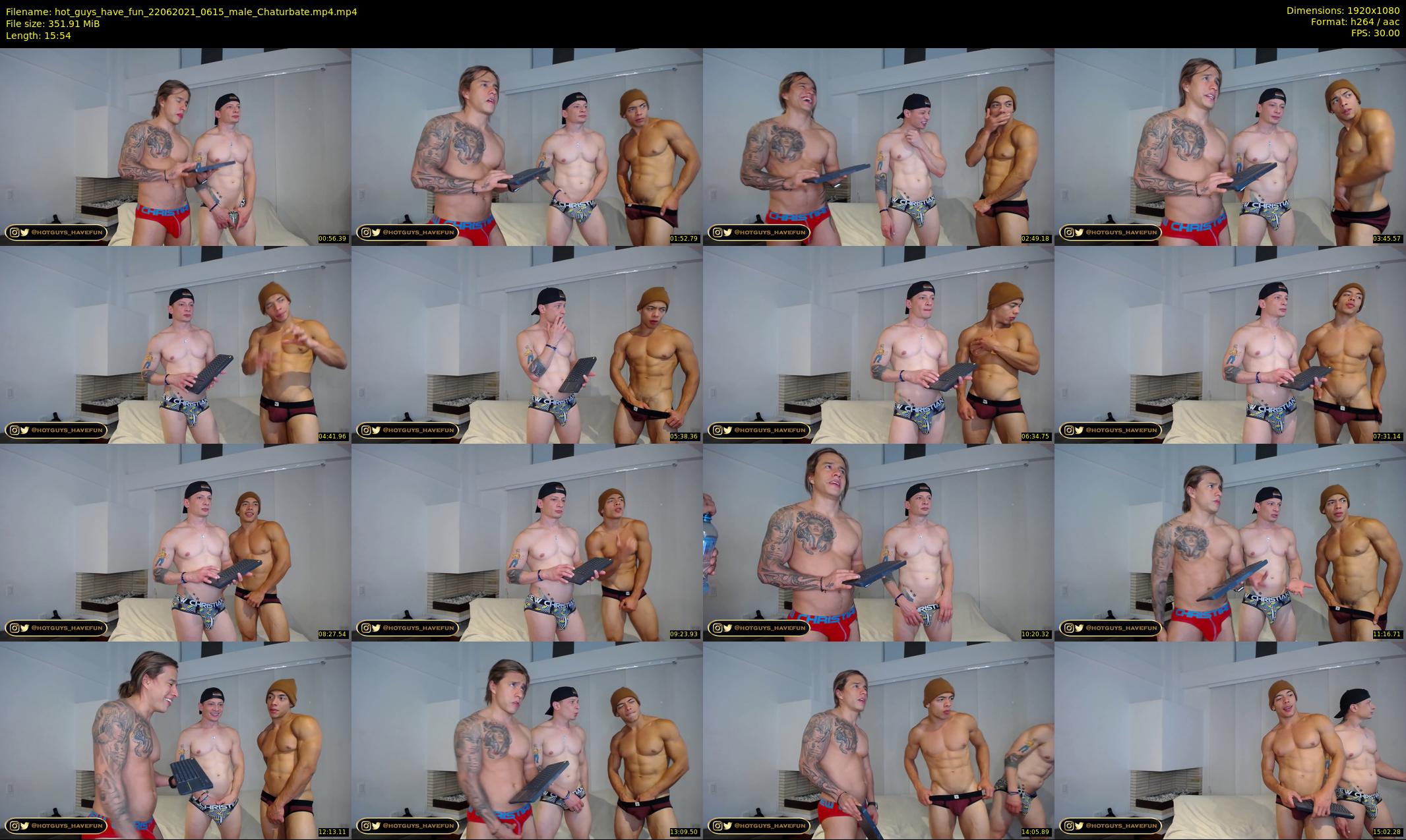 hot_guys_have_fun — 16 minute Chaturbate male cam show recording, 1080p, Jun 22, 2021