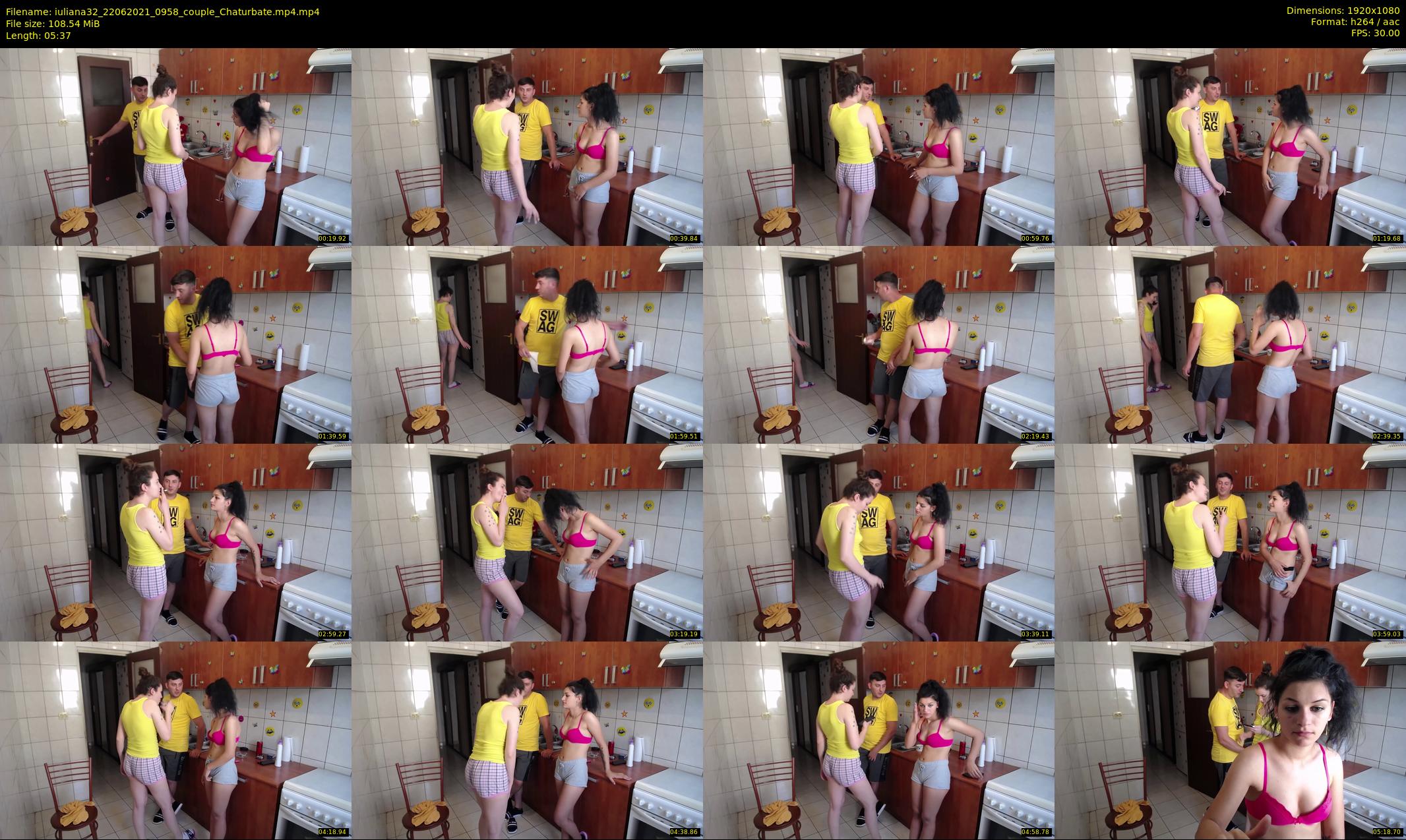 iuliana32 — 6 minute Chaturbate couple cam show recording, 1080p, Jun 22, 2021