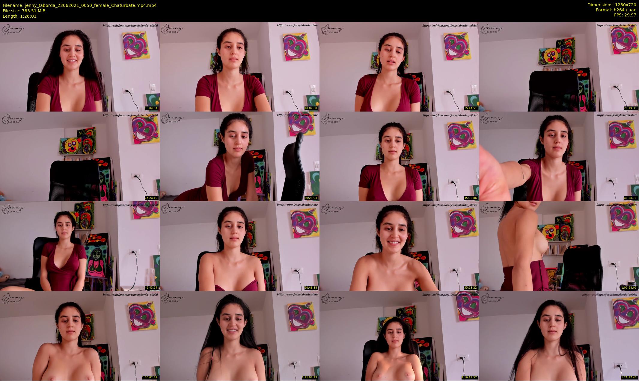 jenny_taborda — 87 minute Chaturbate female cam show recording, 720p, Jun 23, 2021