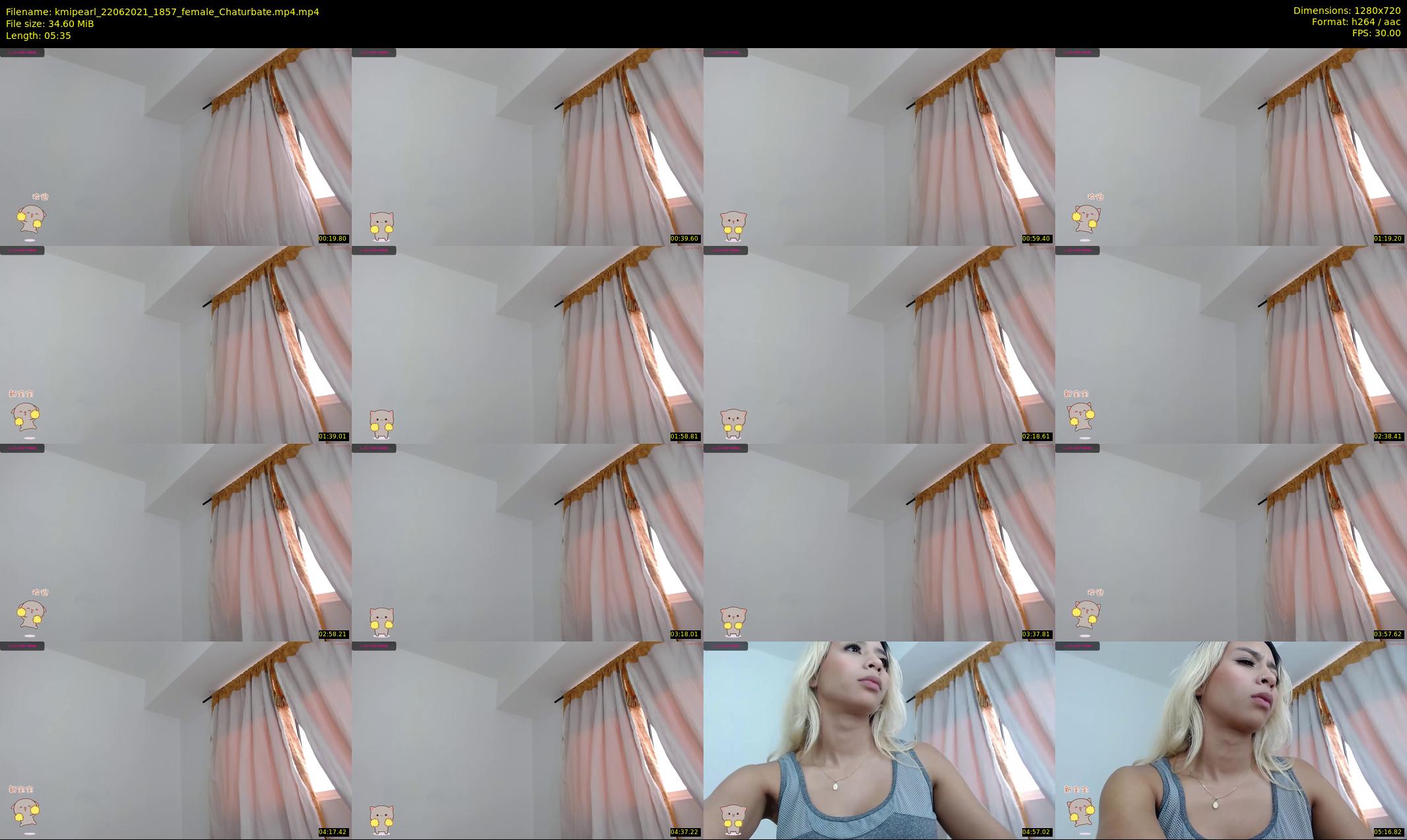 kmipearl — 6 minute Chaturbate female cam show recording, 720p, Jun 22, 2021