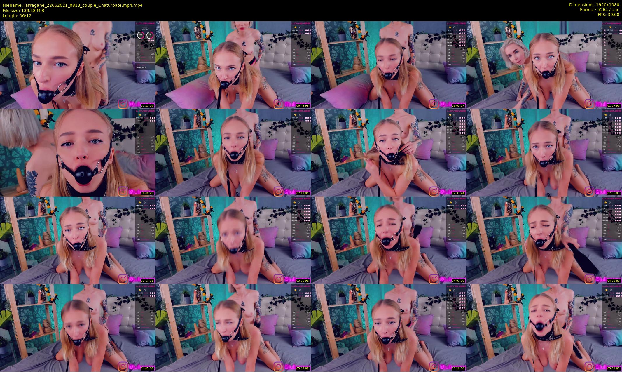 larragane — 7 minute Chaturbate couple cam show recording, 1080p, Jun 22, 2021