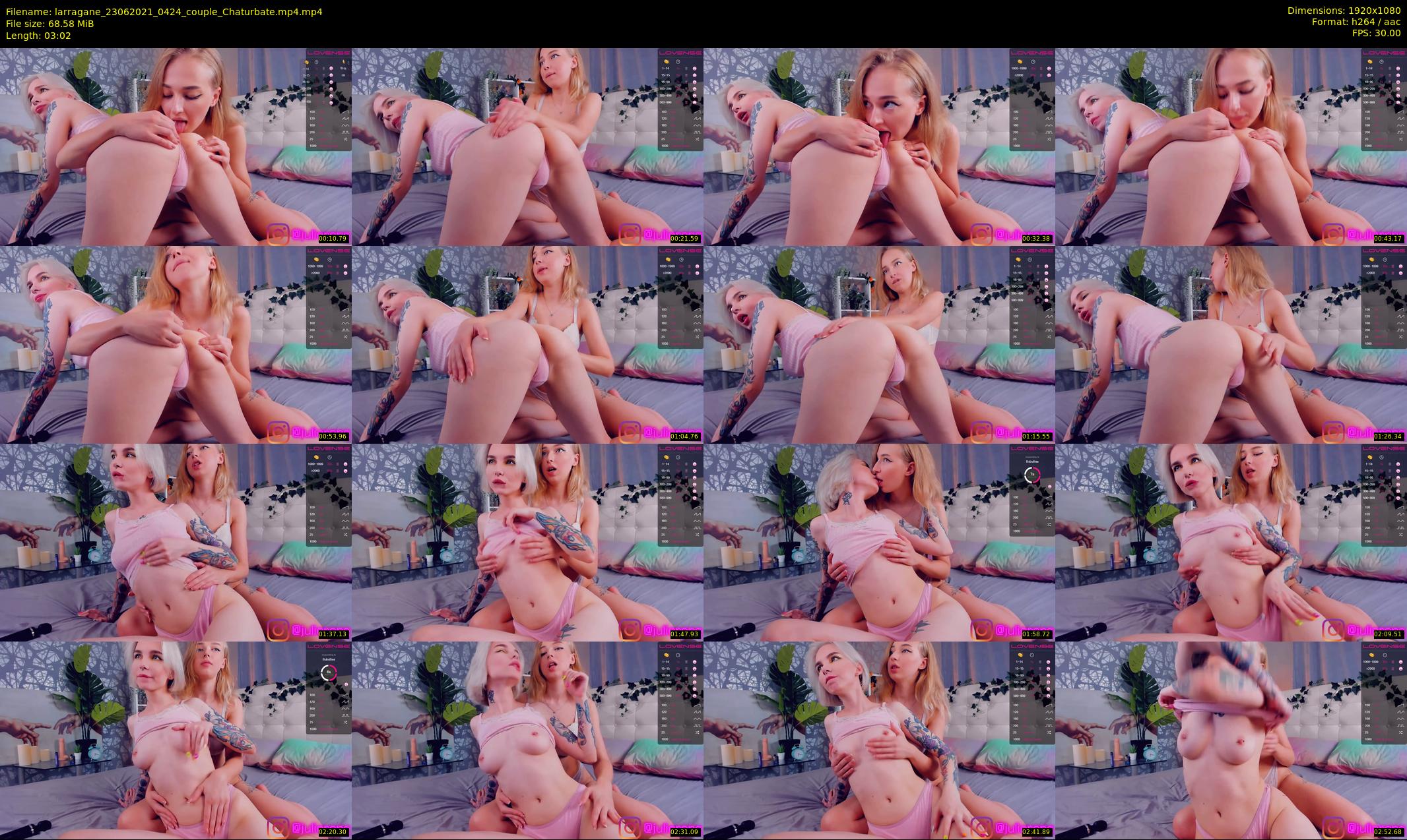 larragane — 4 minute Chaturbate couple cam show recording, 1080p, Jun 23, 2021