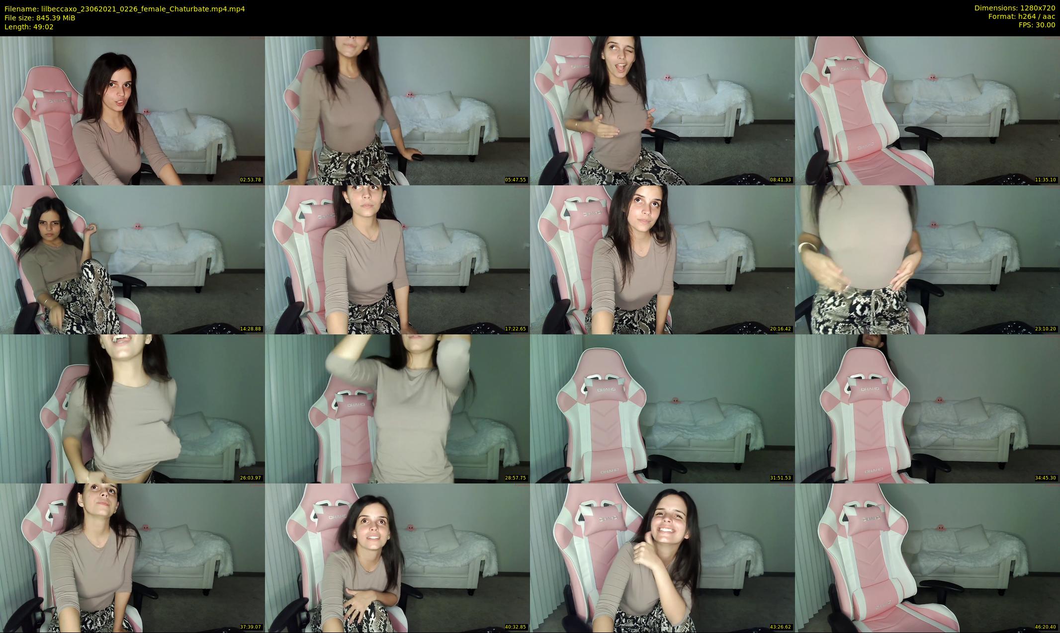 lilbeccaxo — 50 minute Chaturbate female cam show recording, 720p, Jun 23, 2021