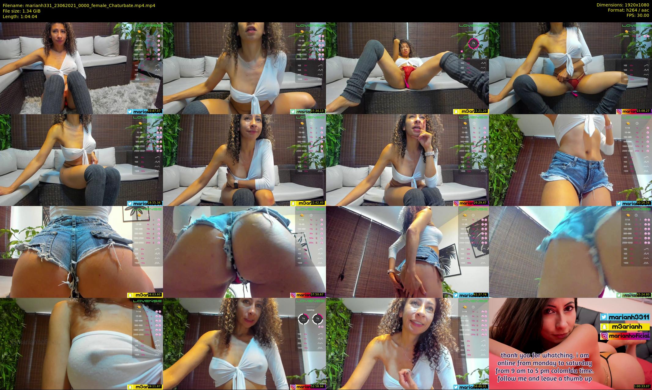 marianh331 — 65 minute Chaturbate female cam show recording, 1080p, Jun 23, 2021