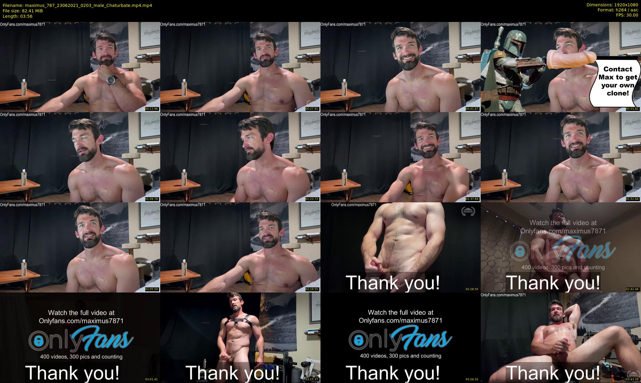 maximus_787 — 4 minute Chaturbate male cam show recording, 1080p, Jun 23, 2021