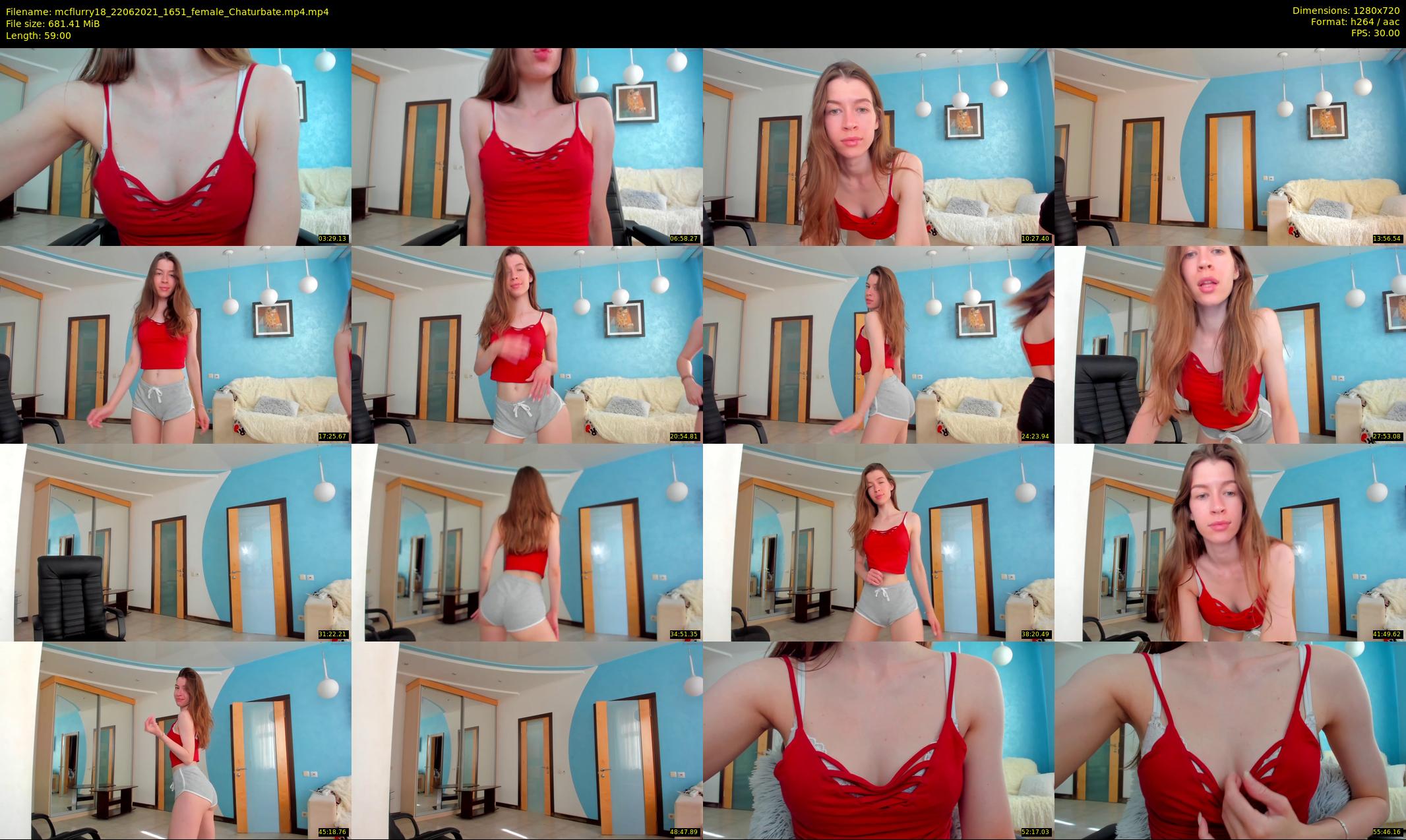 mcflurry18 — 59 minute Chaturbate female cam show recording, 720p, Jun 22, 2021