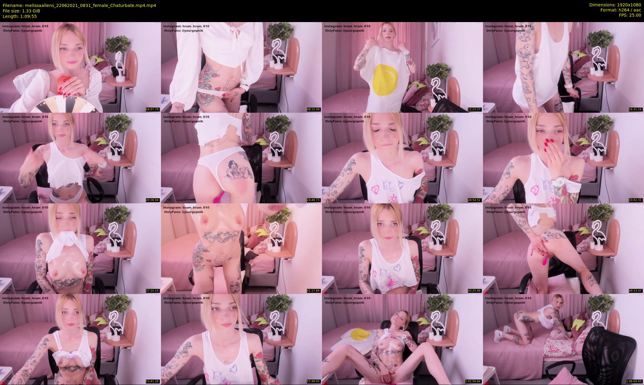 melissaallens — 70 minute Chaturbate female cam show recording, 1080p, Jun 22, 2021