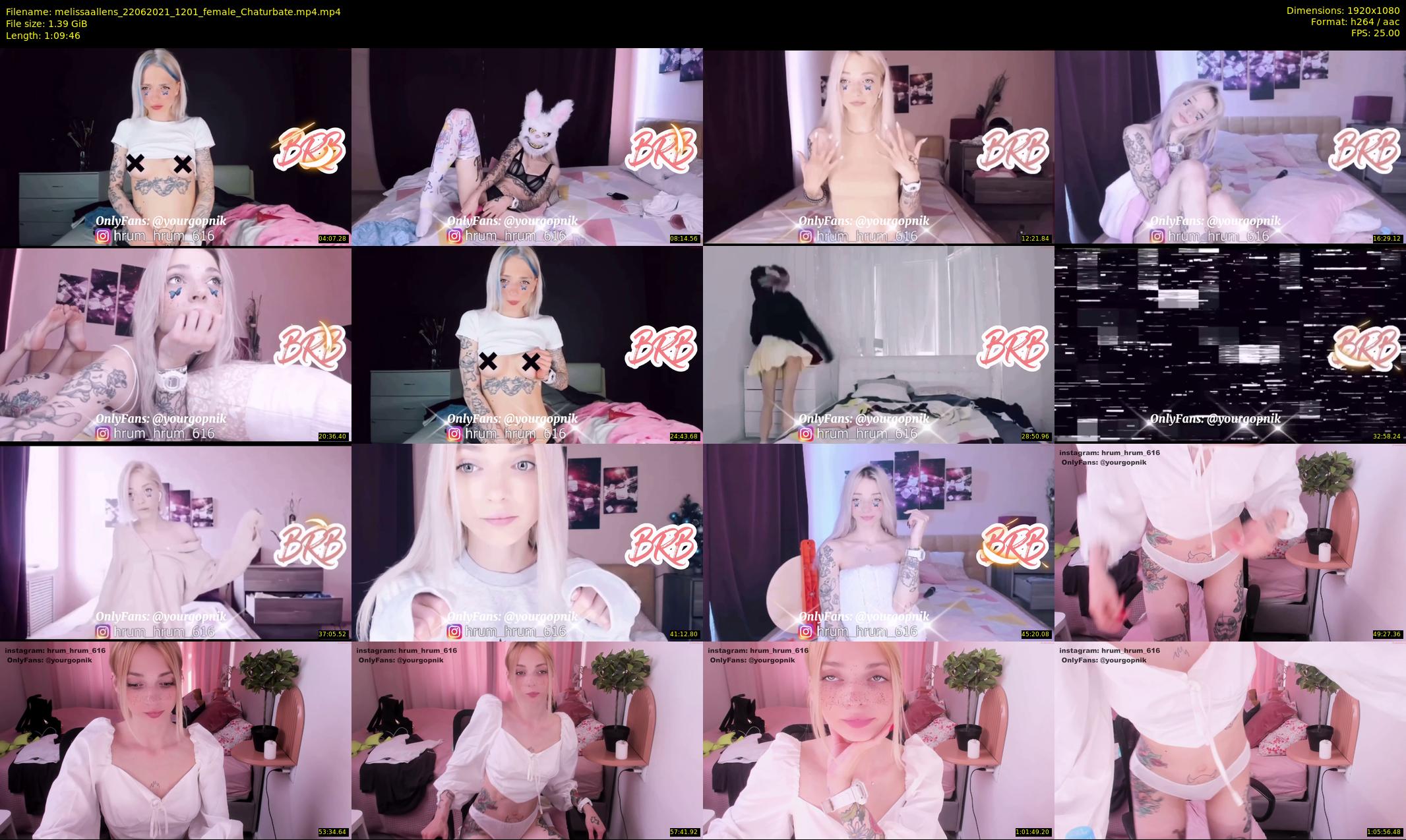 melissaallens — 70 minute Chaturbate female cam show recording, 1080p, Jun 22, 2021