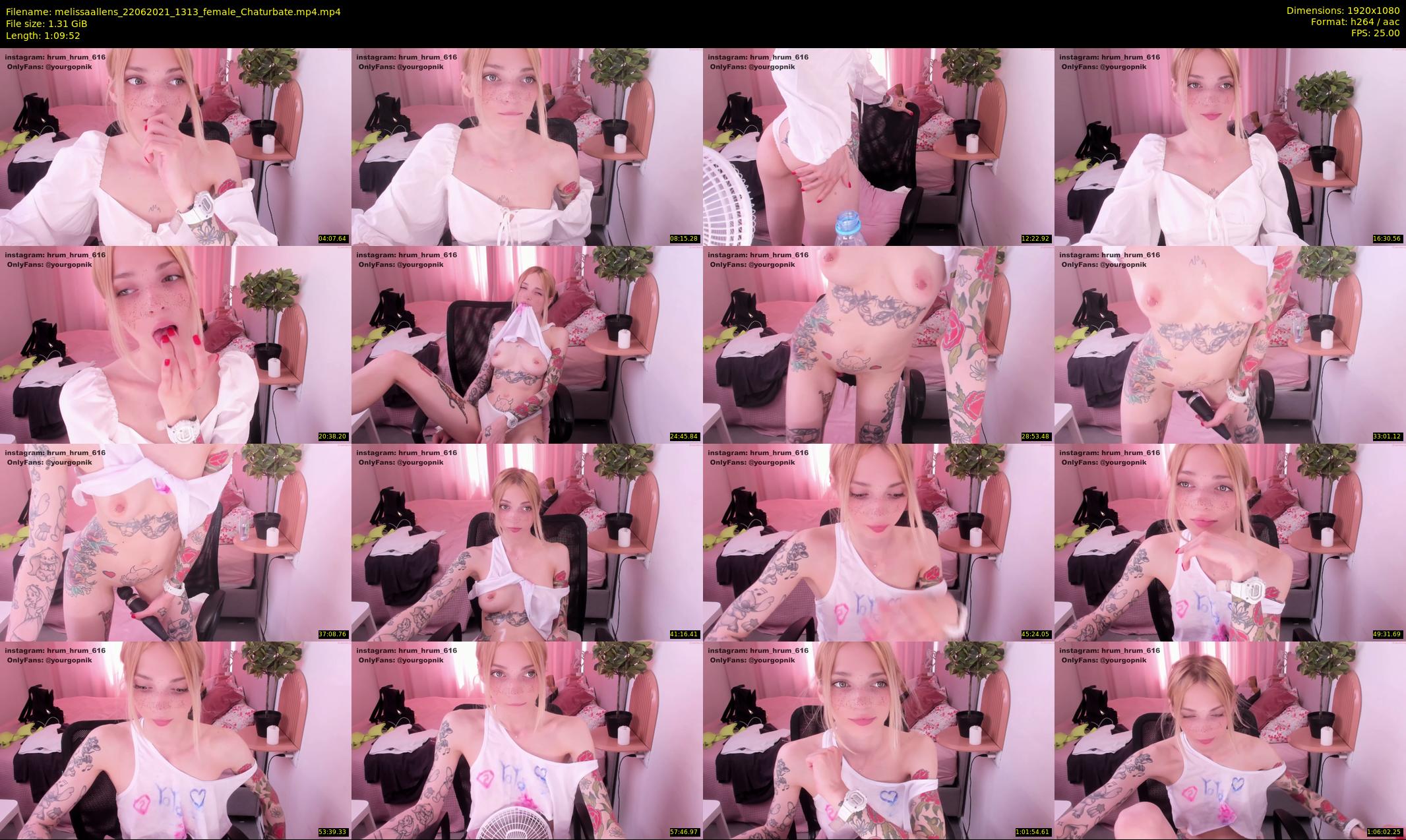 melissaallens — 70 minute Chaturbate female cam show recording, 1080p, Jun 22, 2021