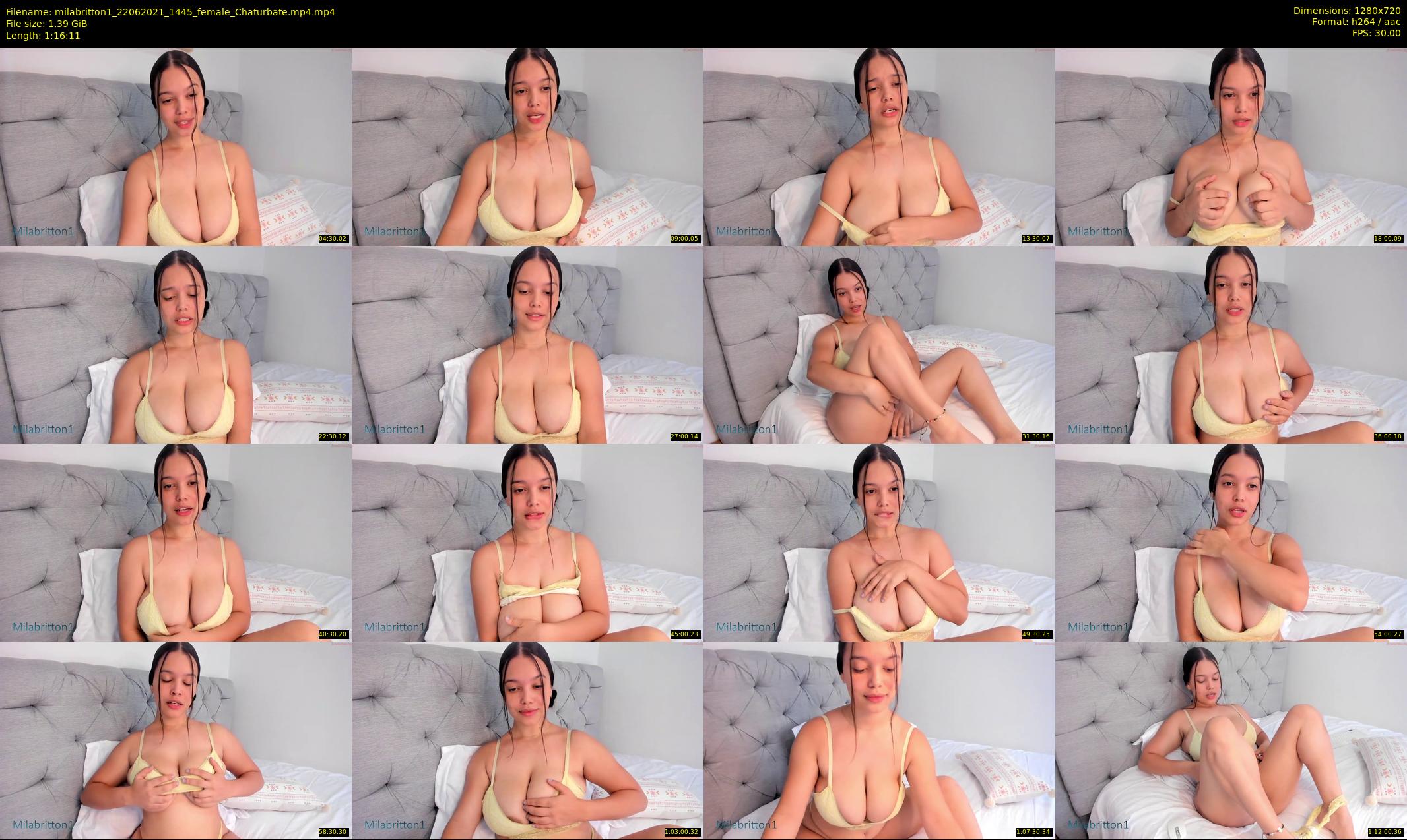 milabritton1 — 77 minute Chaturbate female cam show recording, 720p, Jun 22, 2021
