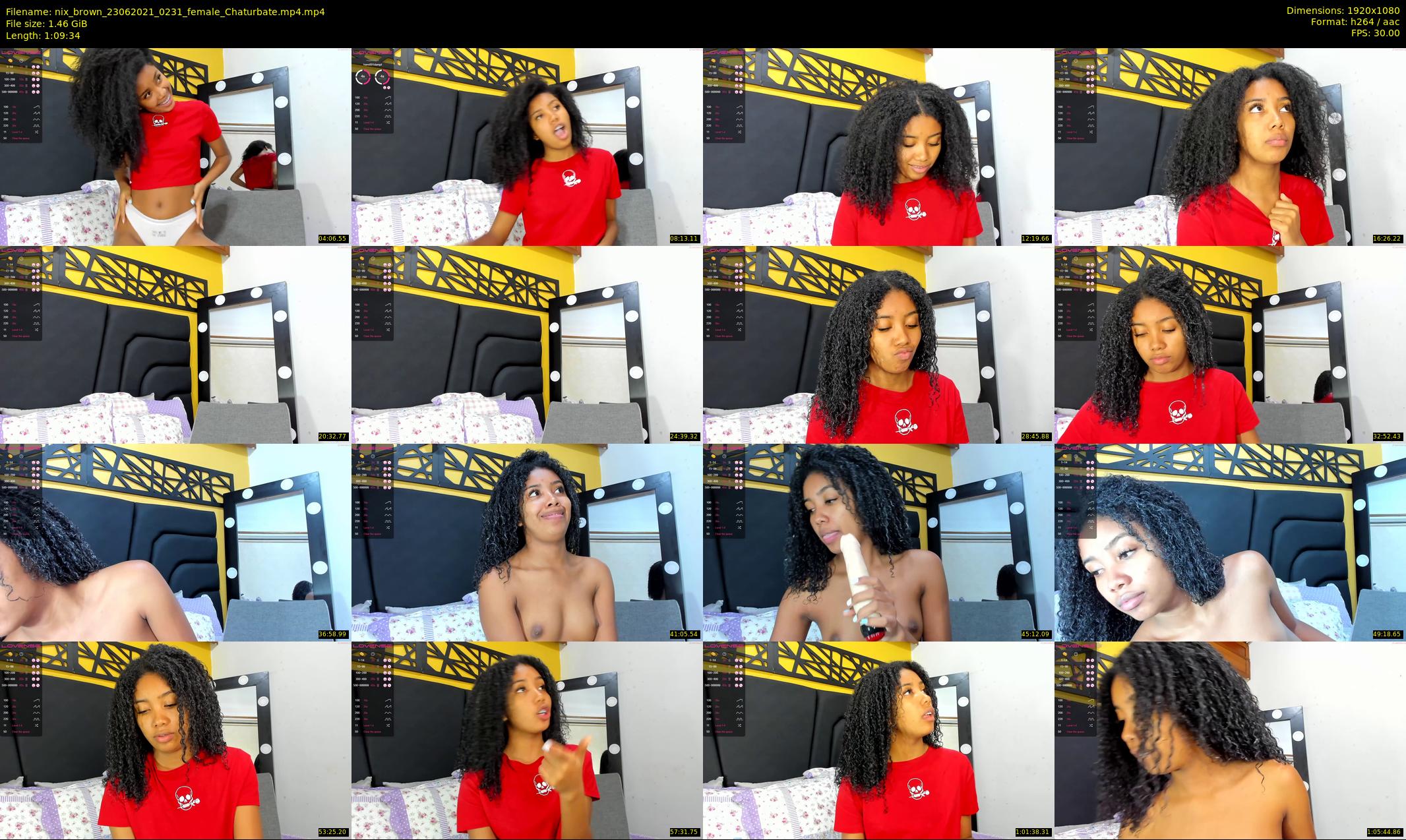 nix_brown — 70 minute Chaturbate female cam show recording, 1080p, Jun 23, 2021