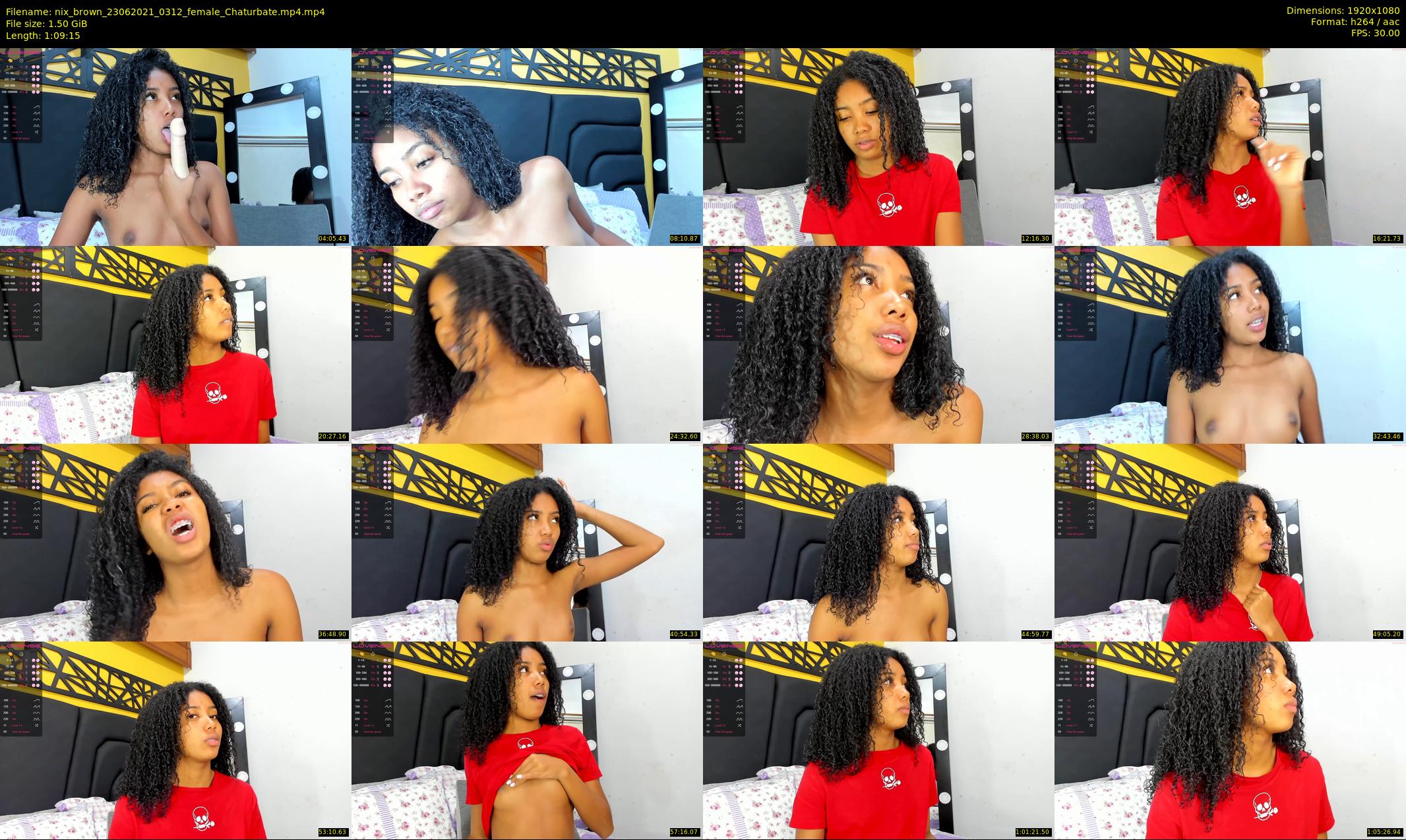 nix_brown — 70 minute Chaturbate female cam show recording, 1080p, Jun 23, 2021