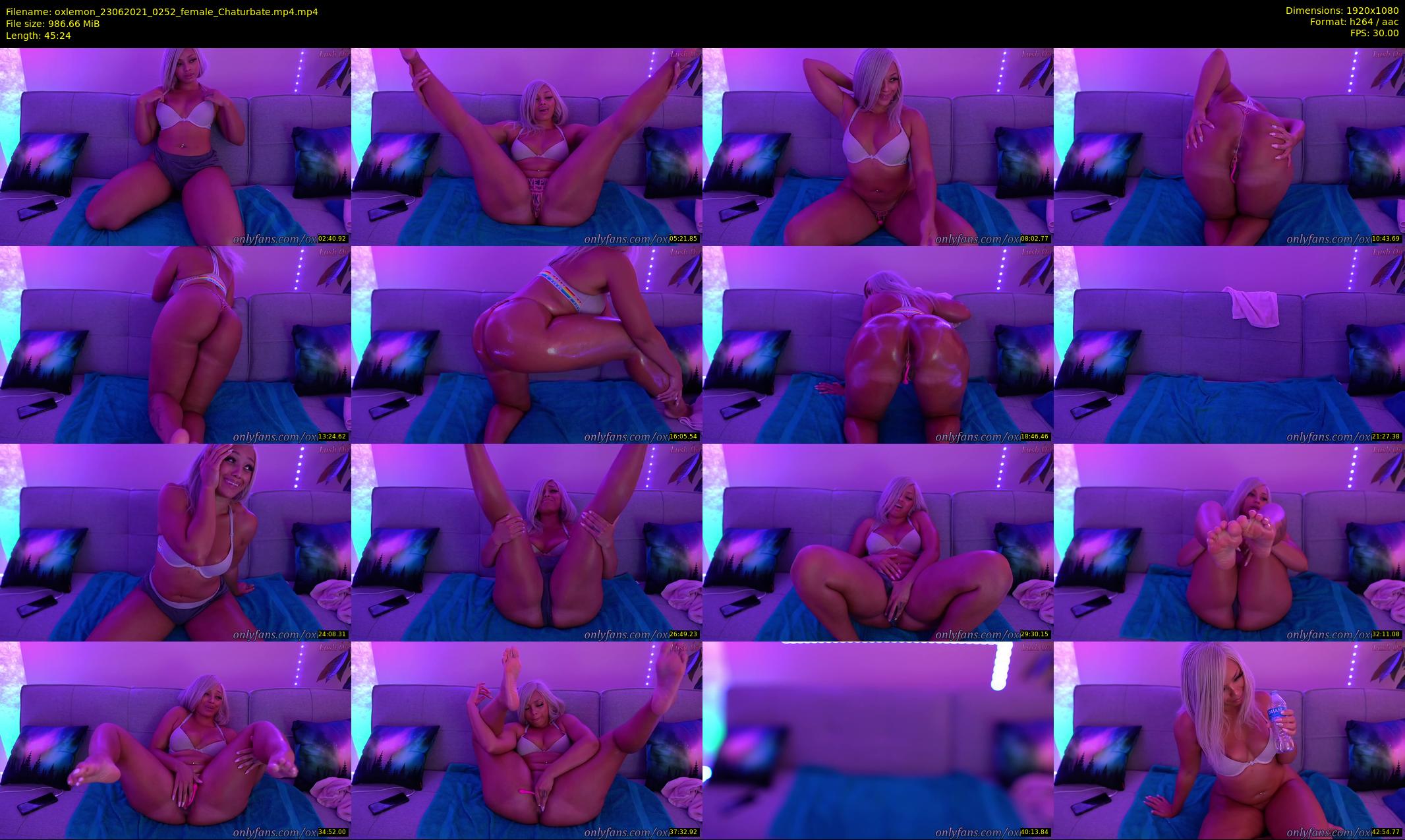 oxlemon — 46 minute Chaturbate female cam show recording, 1080p, Jun 23, 2021
