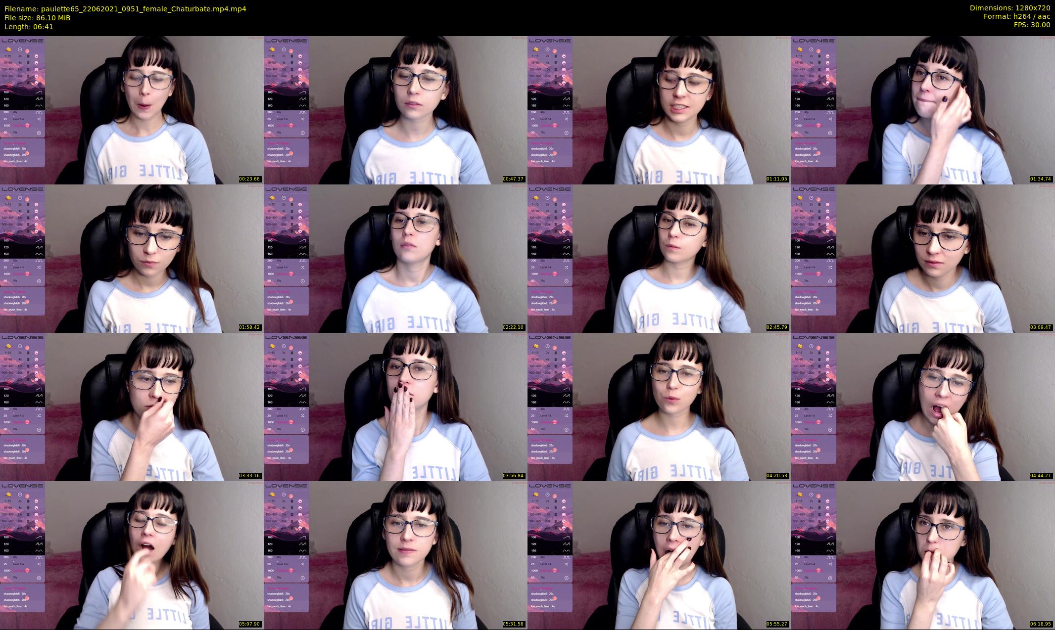 paulette65 — 7 minute Chaturbate female cam show recording, 720p, Jun 22, 2021