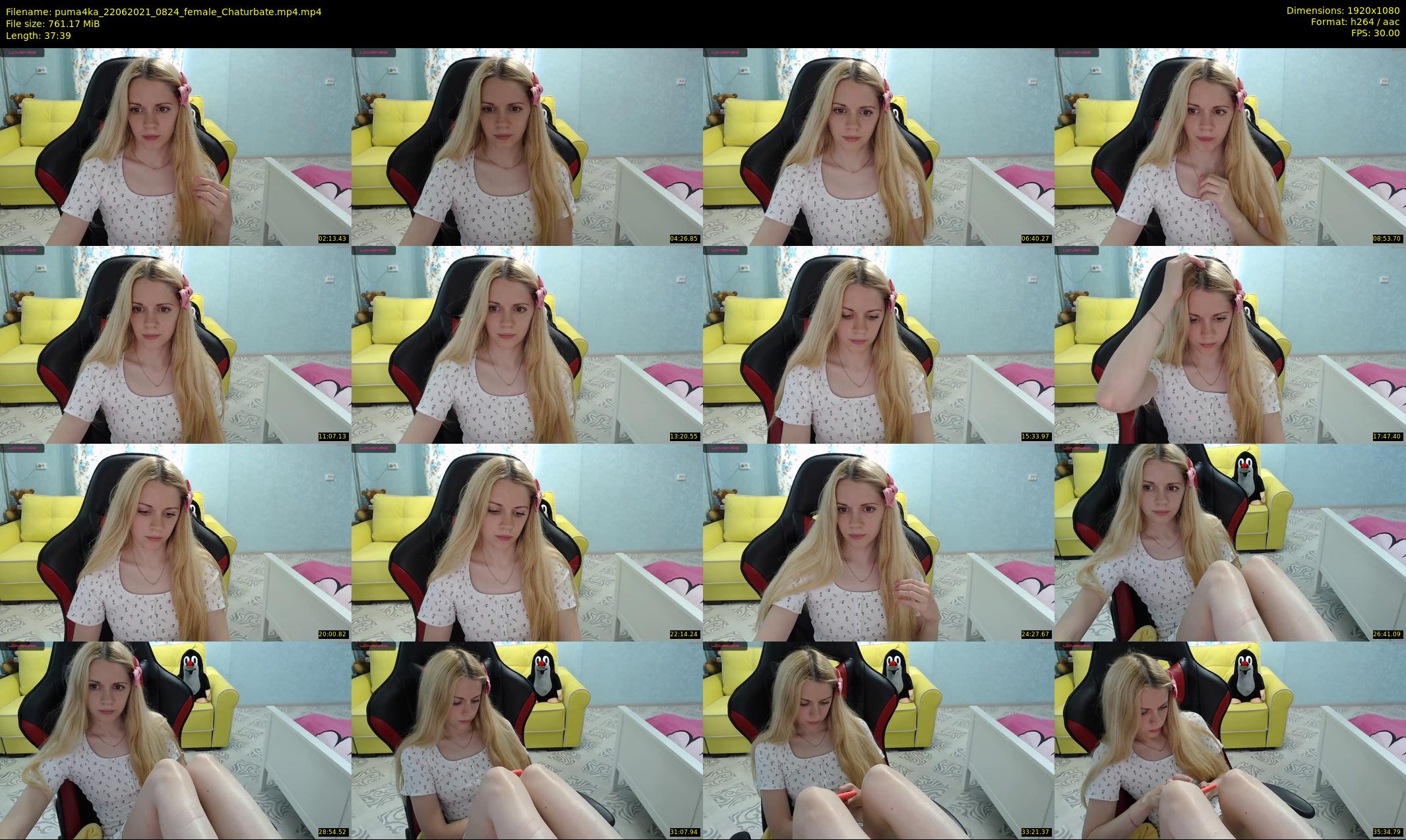 puma4ka — 38 minute Chaturbate female cam show recording, 1080p, Jun 22, 2021