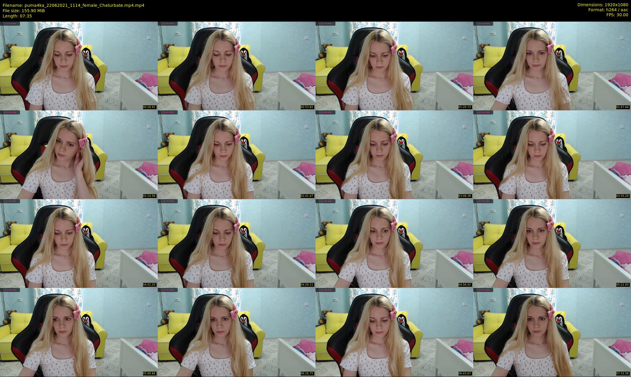 puma4ka — 8 minute Chaturbate female cam show recording, 1080p, Jun 22, 2021
