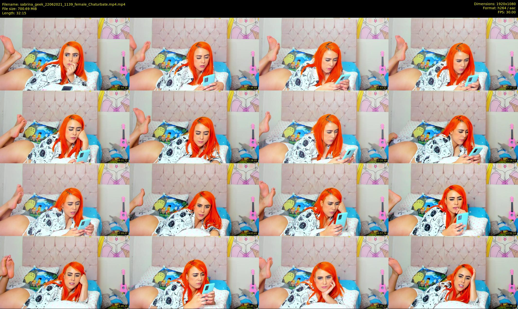 sabrina_geek — 33 minute Chaturbate female cam show recording, 1080p, Jun 22, 2021