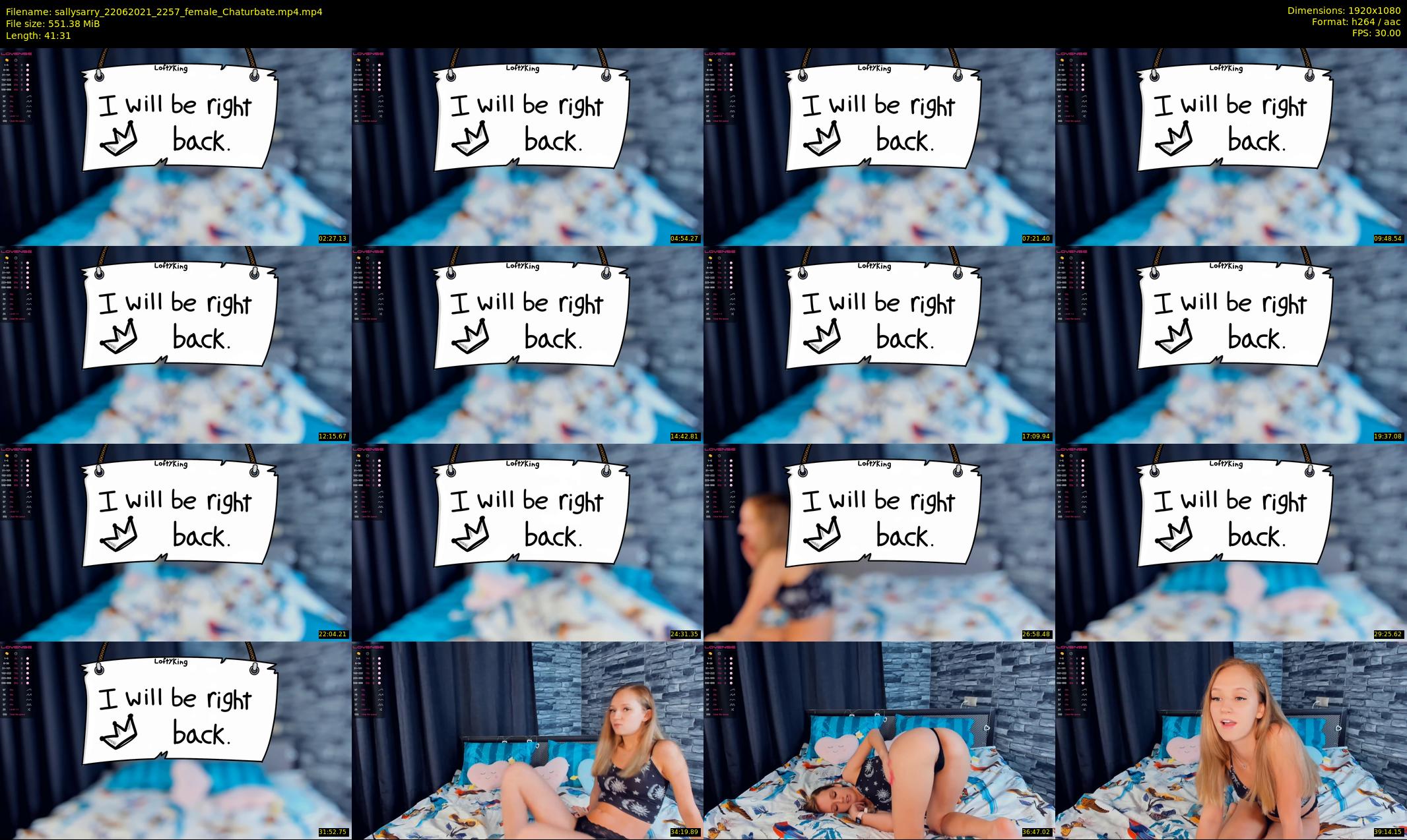 sallysarry — 42 minute Chaturbate couple cam show recording, 1080p, Jun 22, 2021