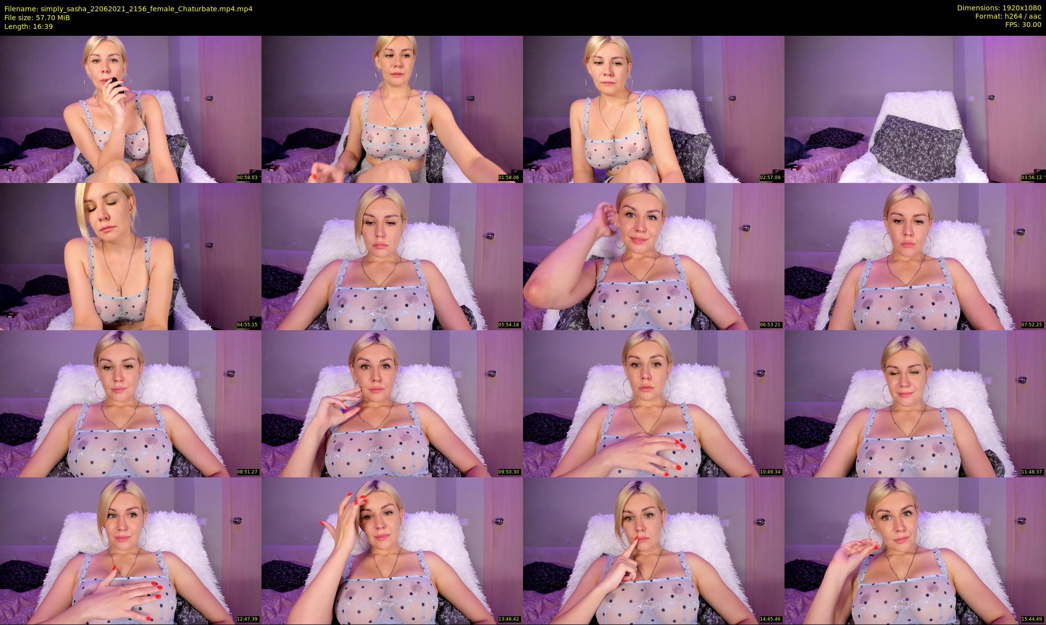 simply_sasha — 17 minute Chaturbate female cam show recording, 1080p, Jun 22, 2021