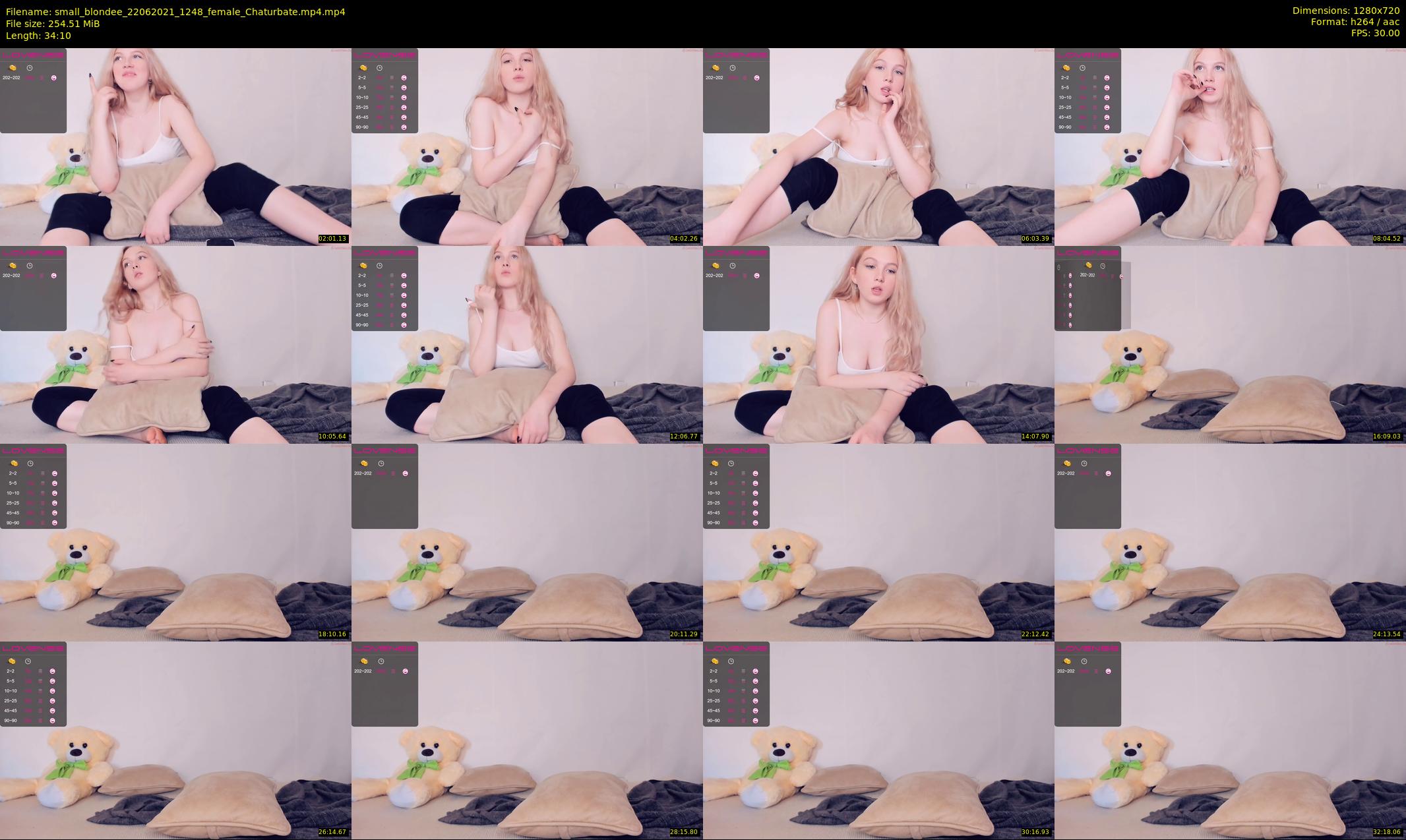 small_blondee — 35 minute Chaturbate female cam show recording, 720p, Jun 22, 2021